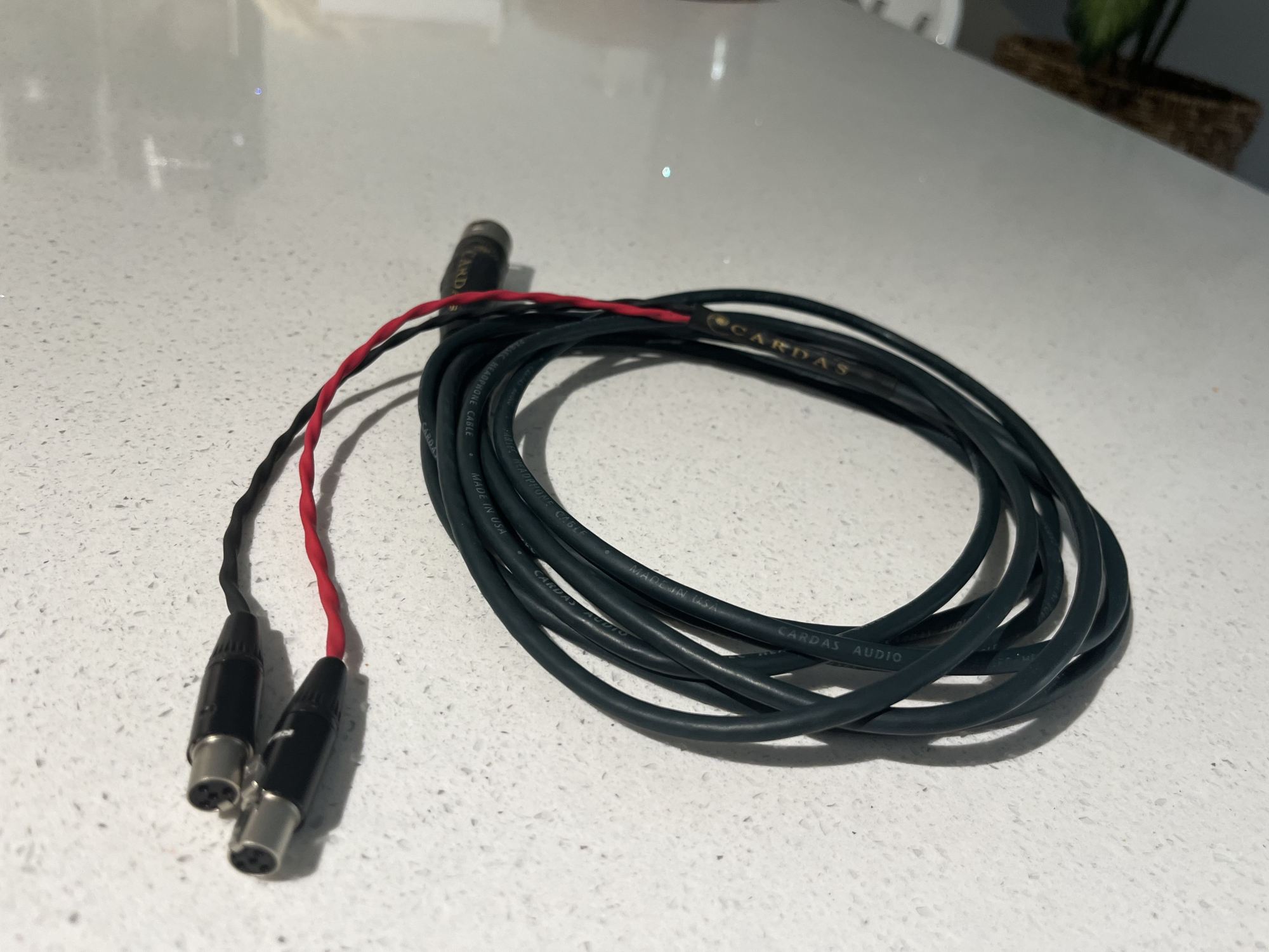 Cardas Parsec Headphone Cable 4m XLRXLR mini ﻿ HiFi and Cinema