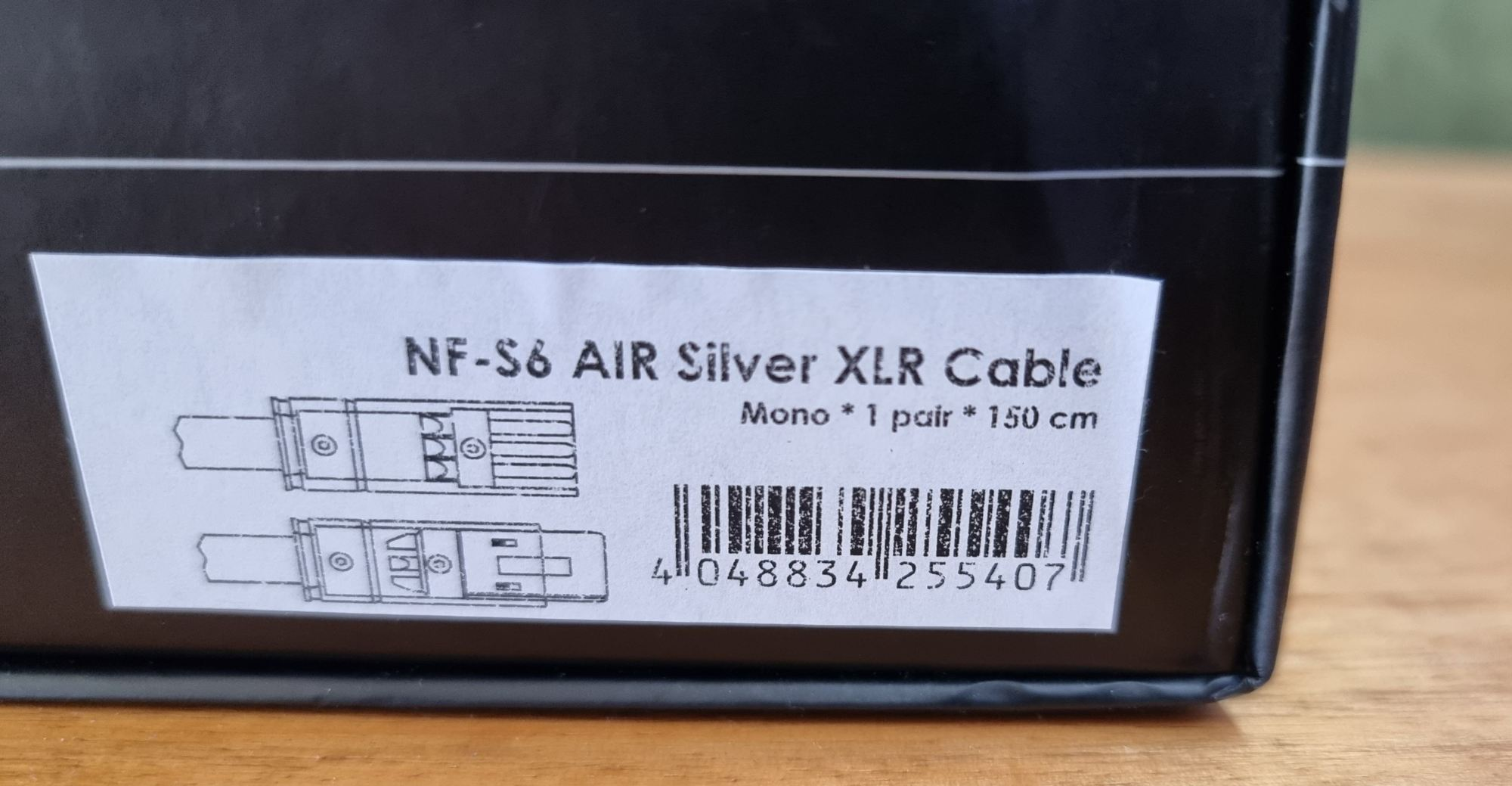 VIABLUE NF-S6 AIR SILVER XLR 1.5m cable