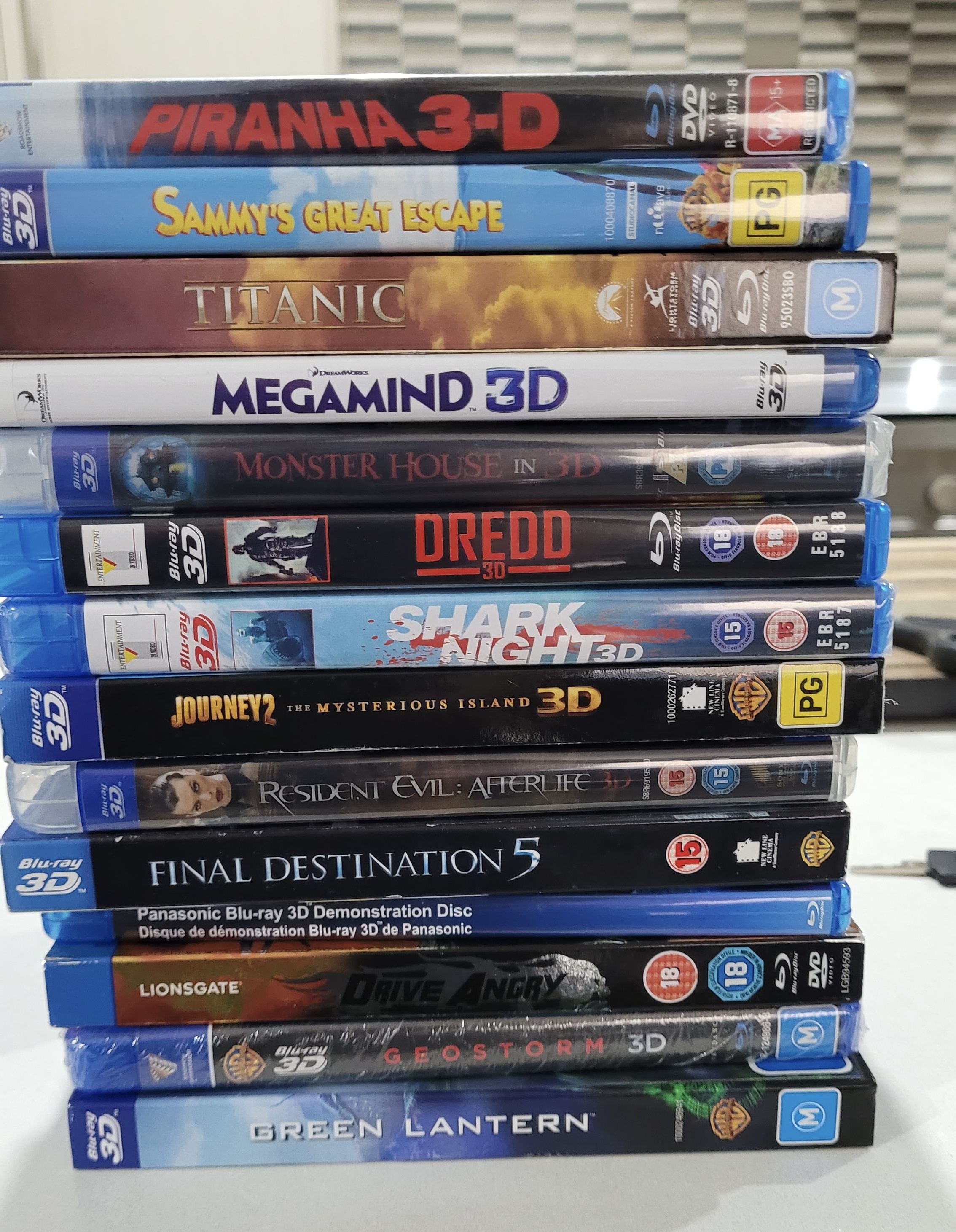 Bulk (x 42) 3D Blu-ray movies