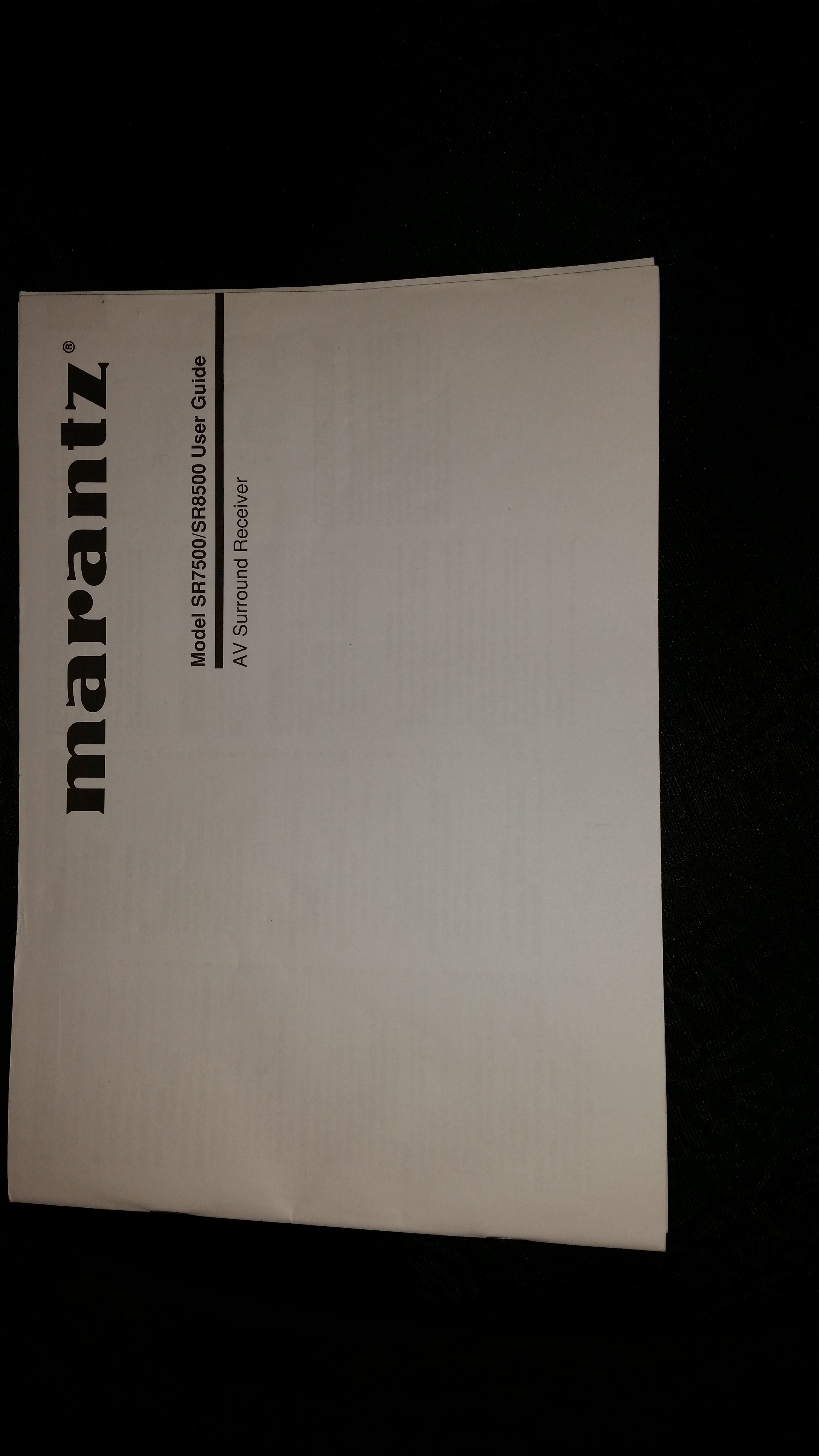 Marantz, SR7500, AV Surround Receiver