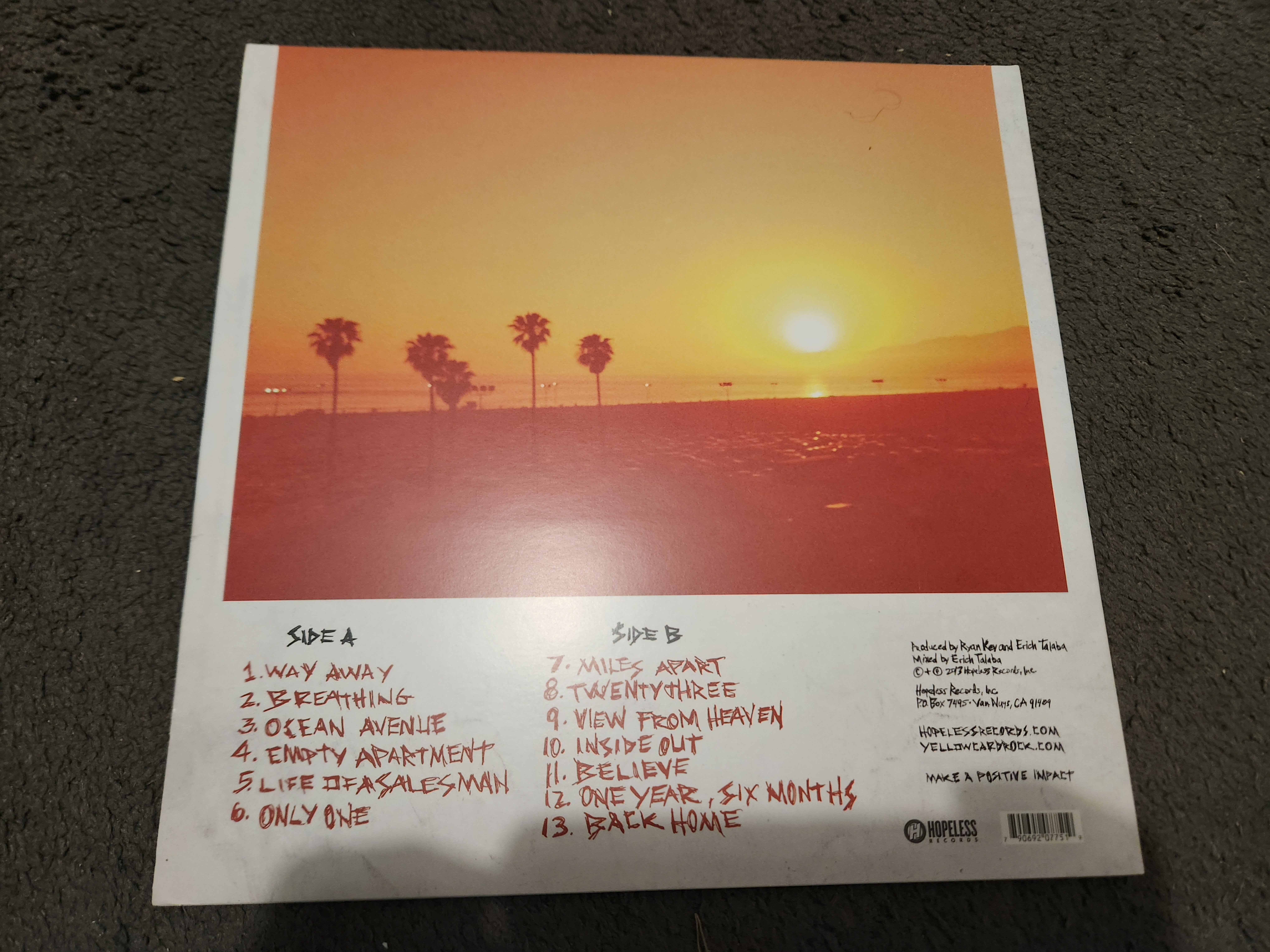 FS: YELLOWCARD - OCEAN AVENUE ACOUSTIC LP