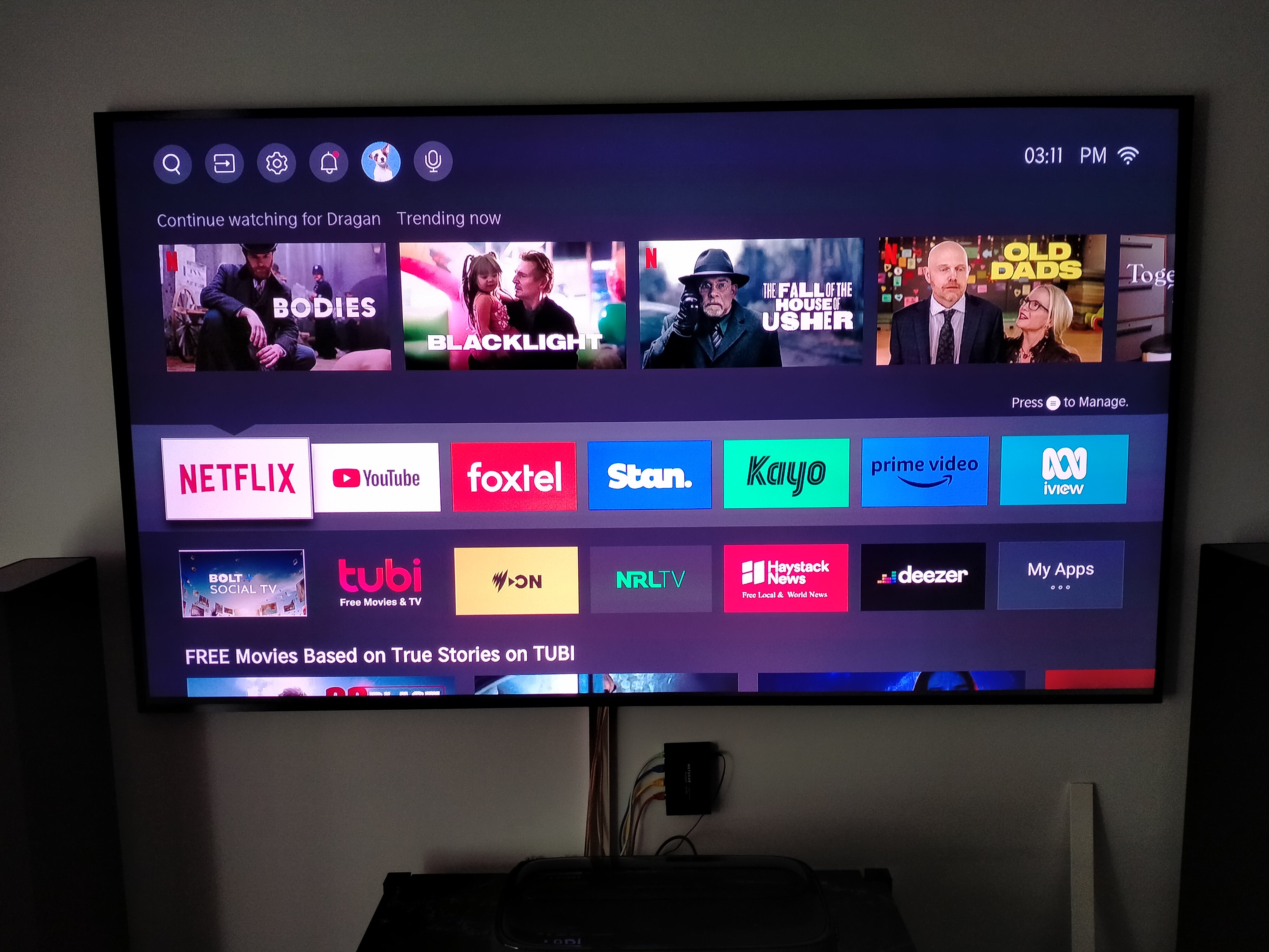 Hisense laser tv (projector), L9G 4K Trichroma, mint.