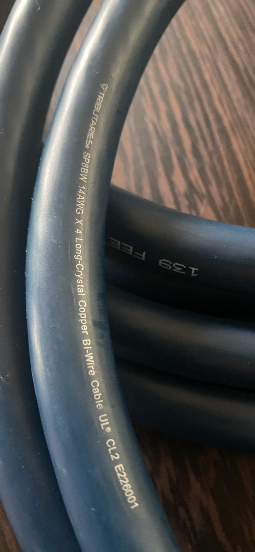 Tributaries SP8BW Speaker cable