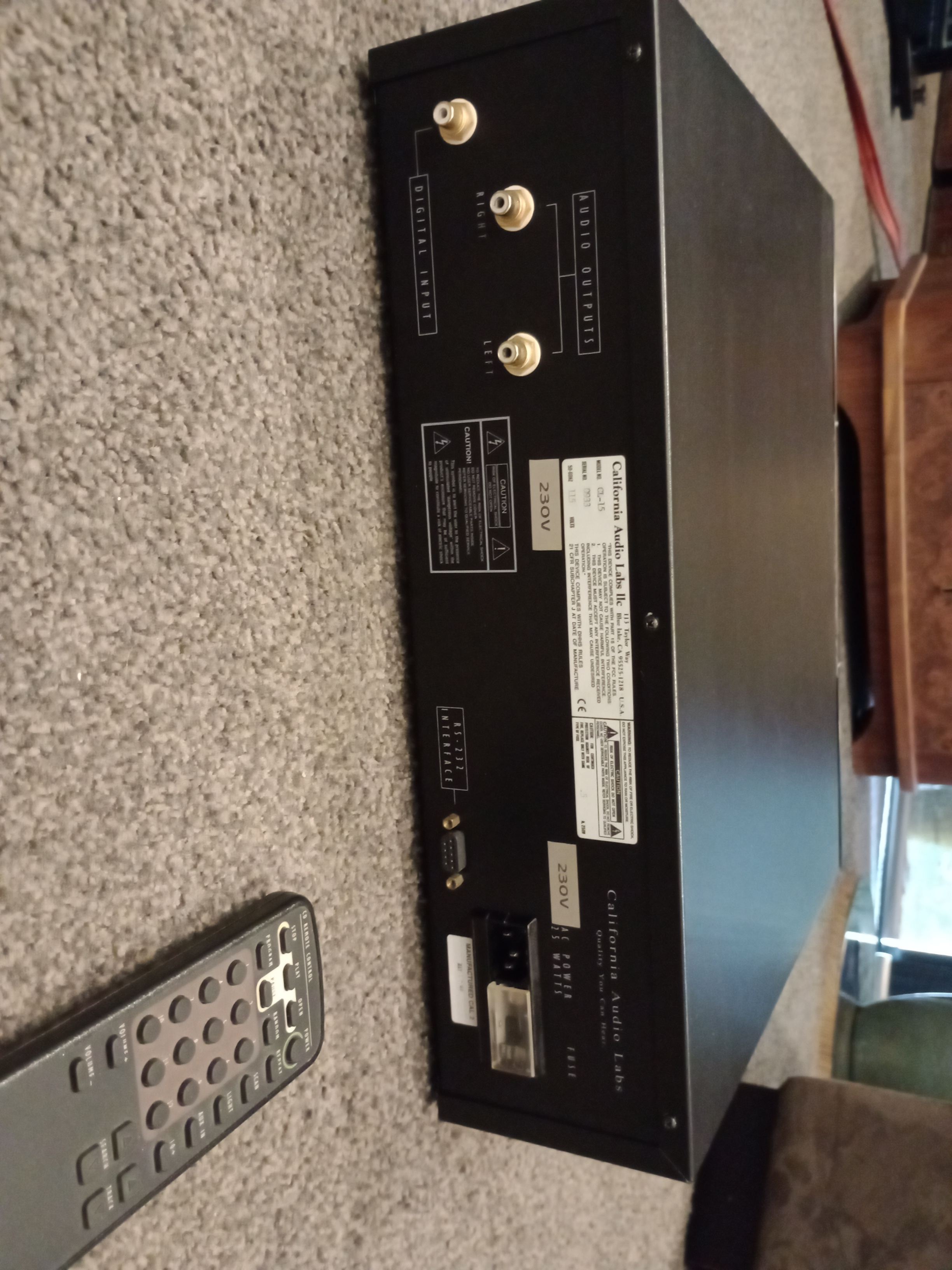 California Audio Labs CL-15 HDCD player