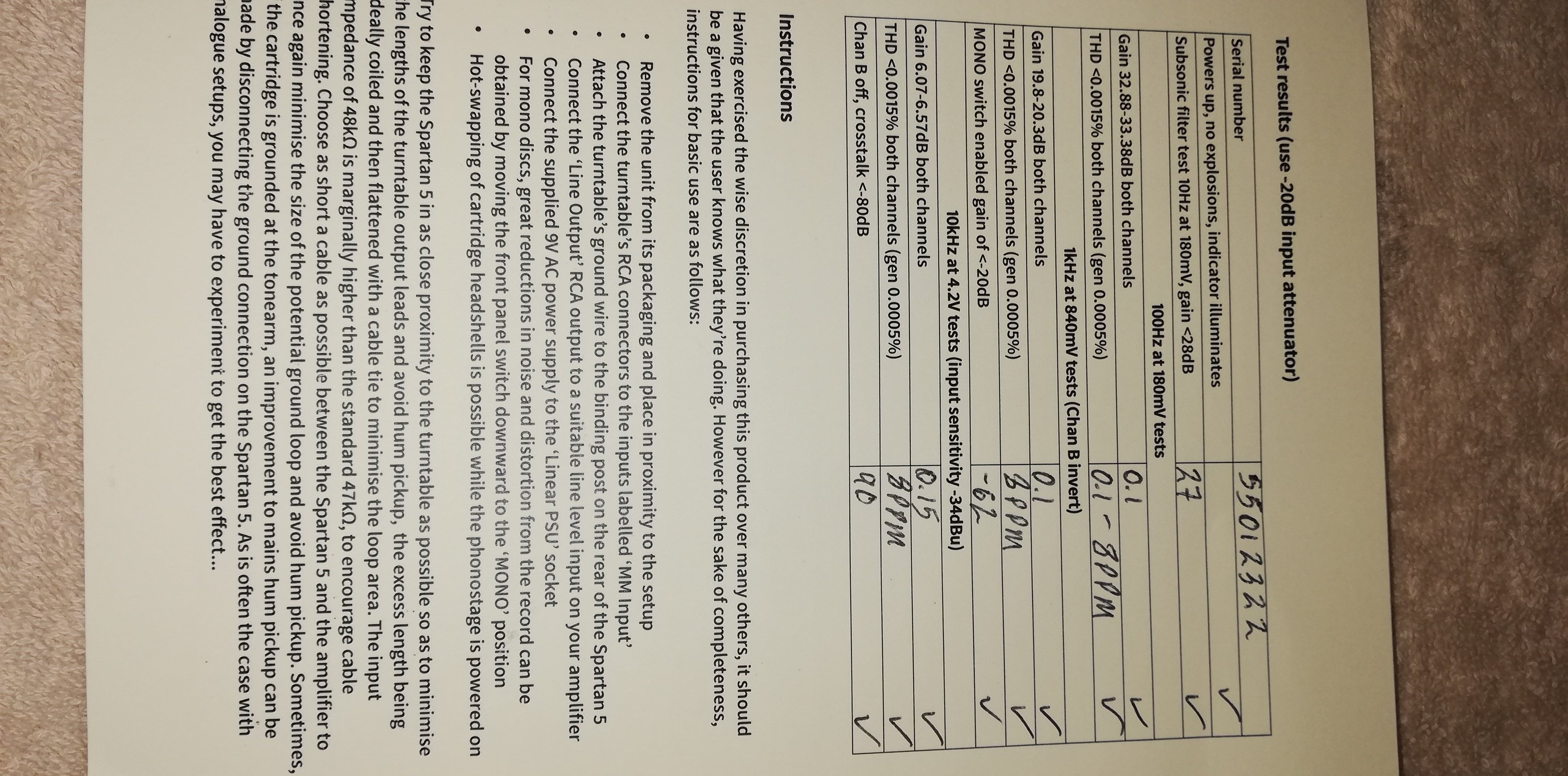 Michael Fidler Spartan 5 MM Phono