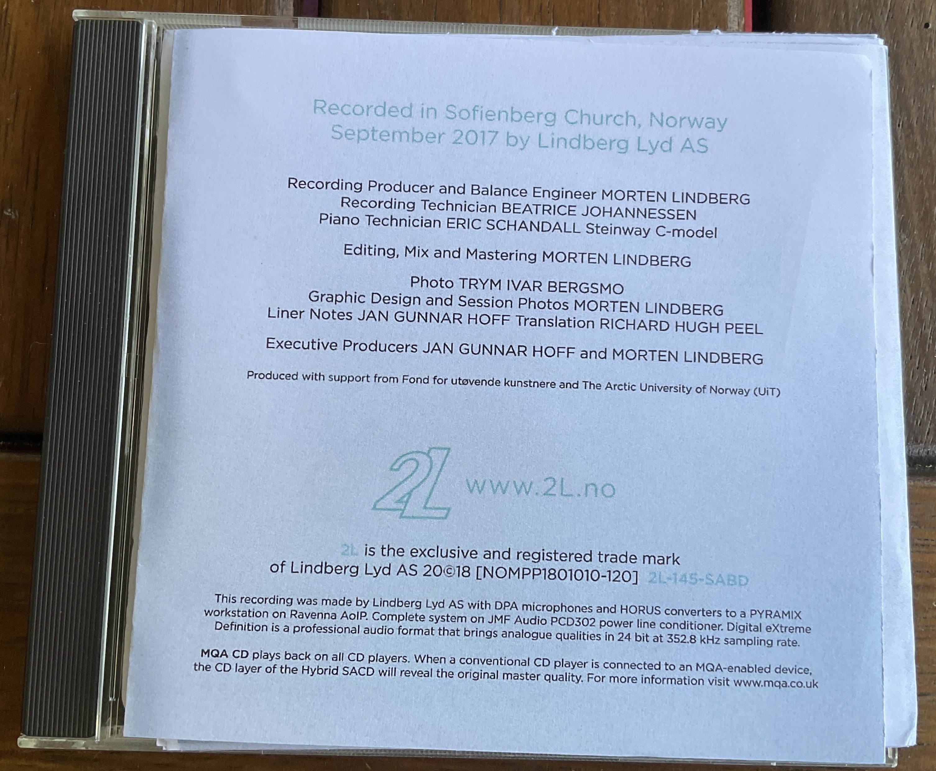 Hoff Ensemble "POLARITY" Pure Audio Blu-ray Disc