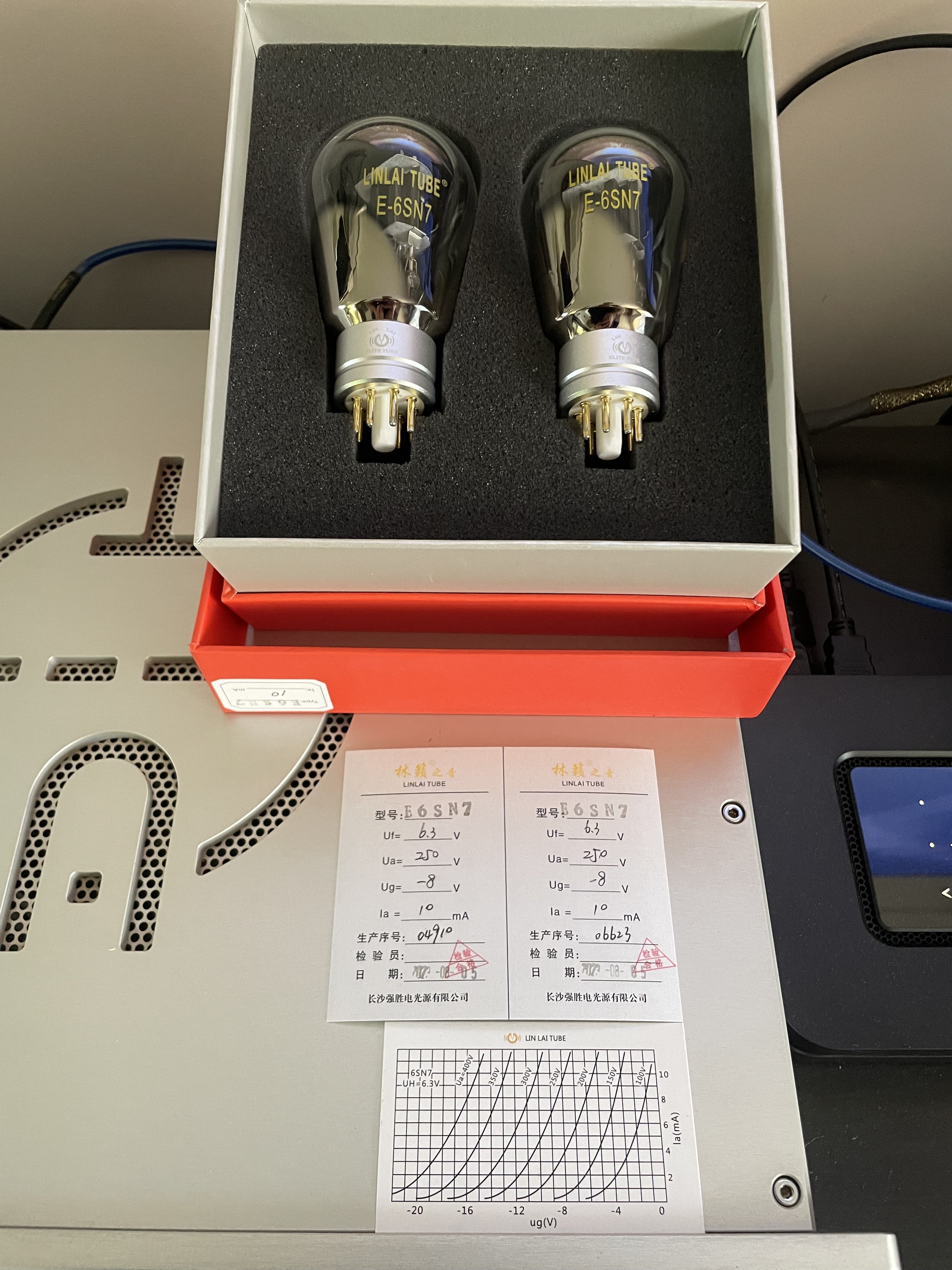 New Linlai Elite 6sn7 matched pair