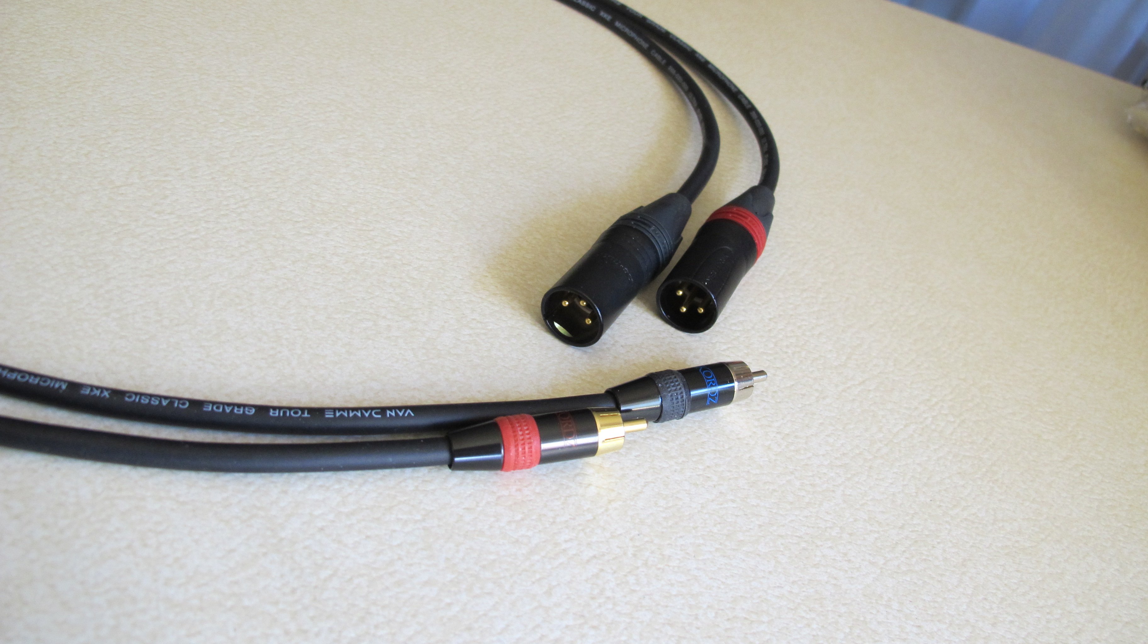 VAN DAMME XKE XLR TO RCA INTERCONNECT CABLE