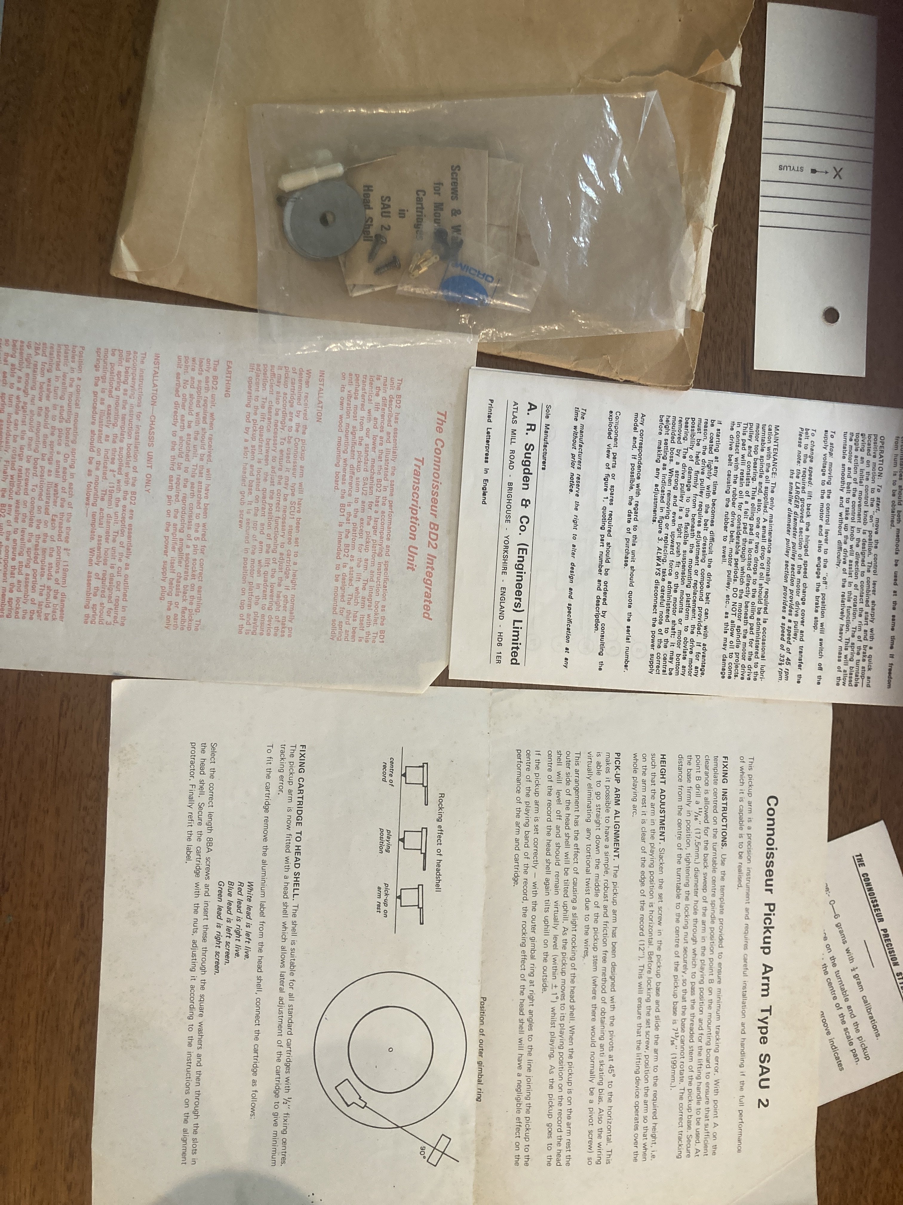 Connoisseur BD2 transcription turntable in beautiful plinth