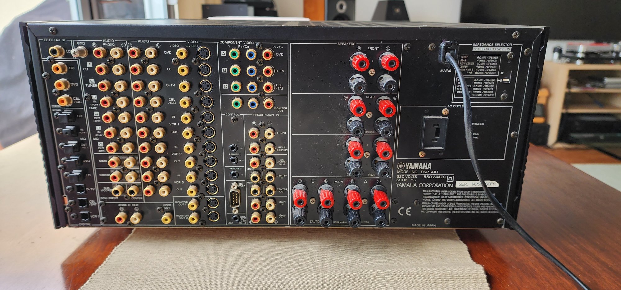 Yamaha DSP-AX1 Amplifier - Stereo, Home Cinema, Headphones