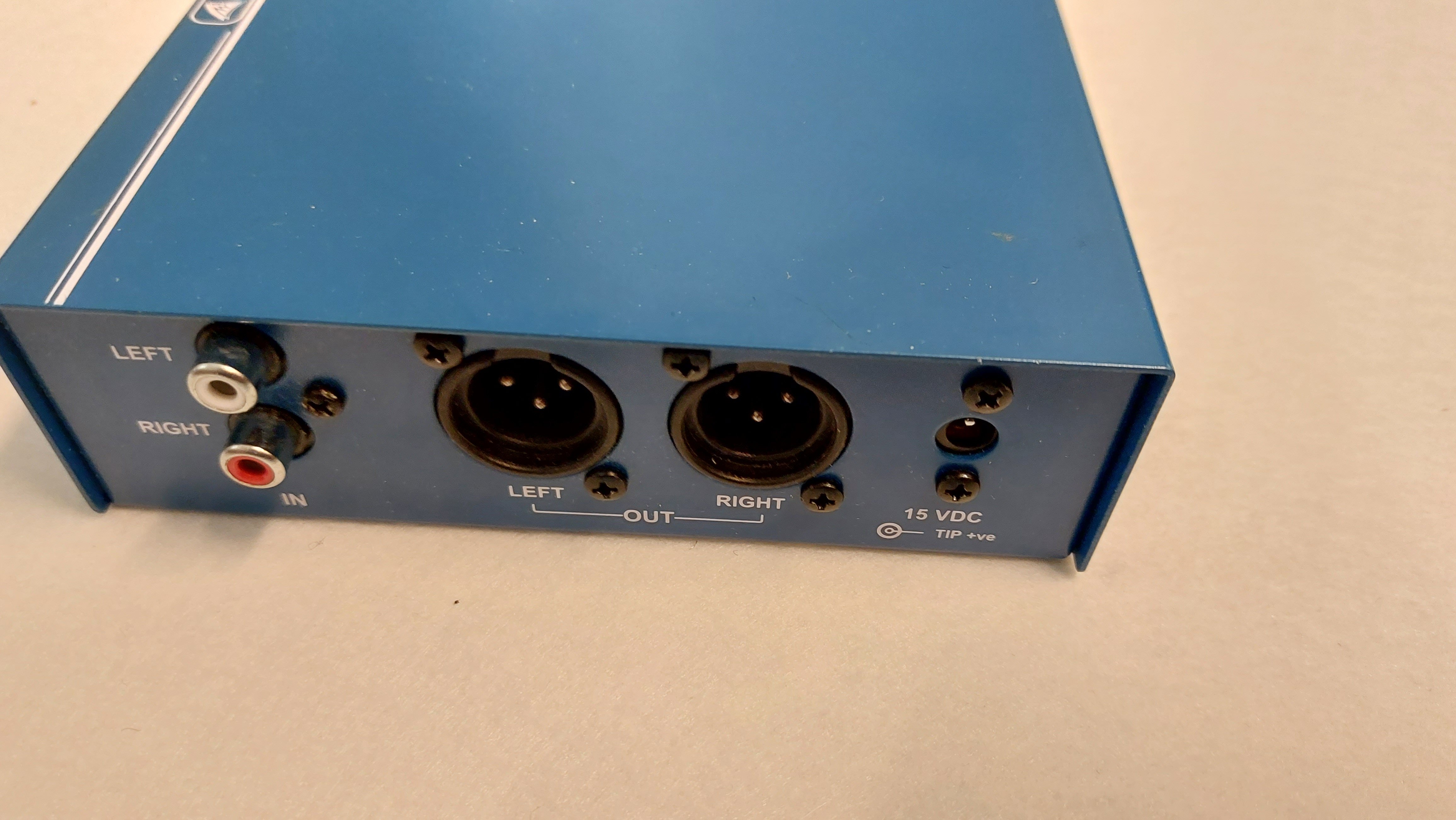 Australian Monitor Get-up RCA to XLR converter.