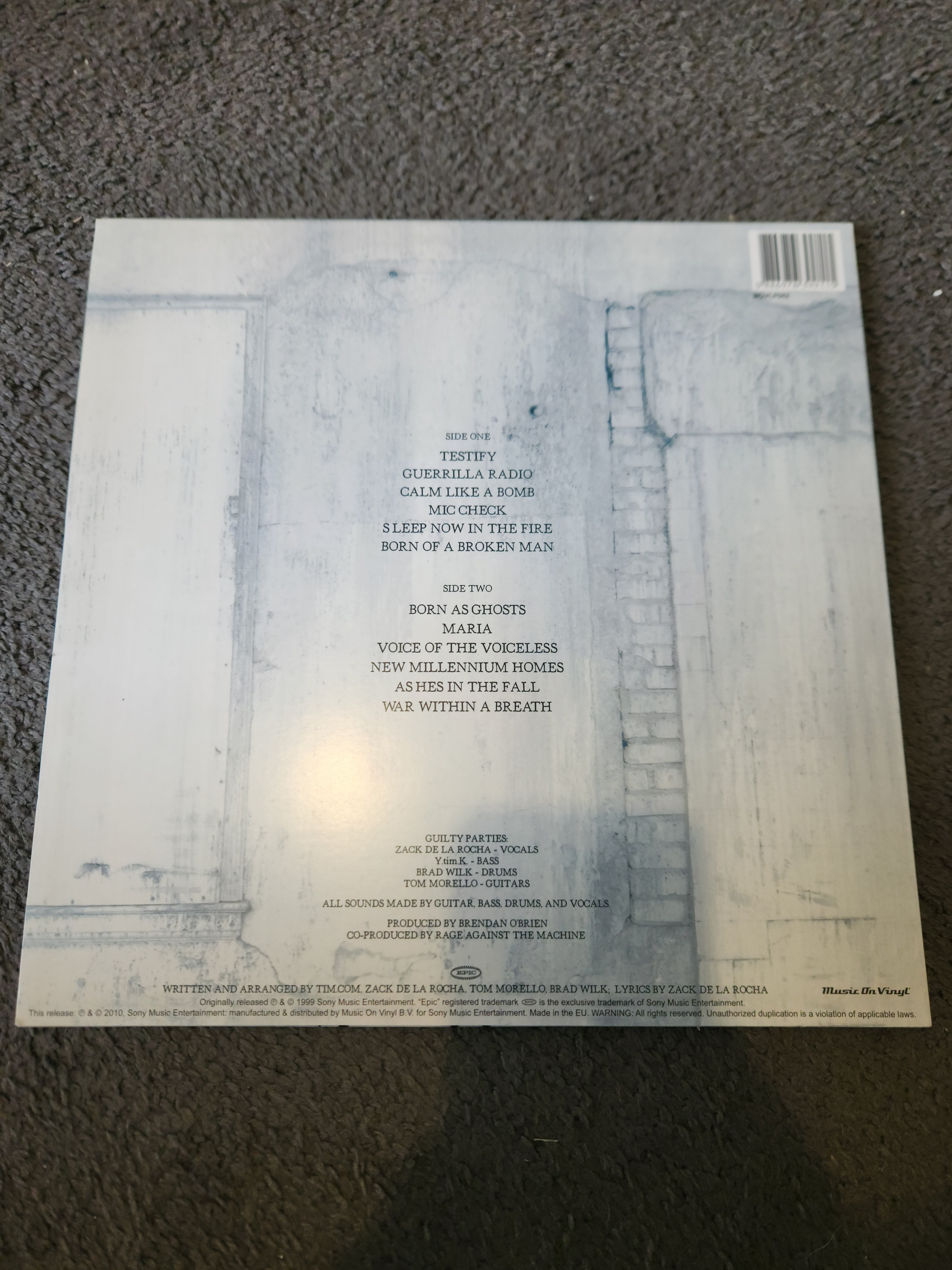 FS: RAGE AGAINST THE MACHINE - THE BATTLE OF LOS ANGELES LP