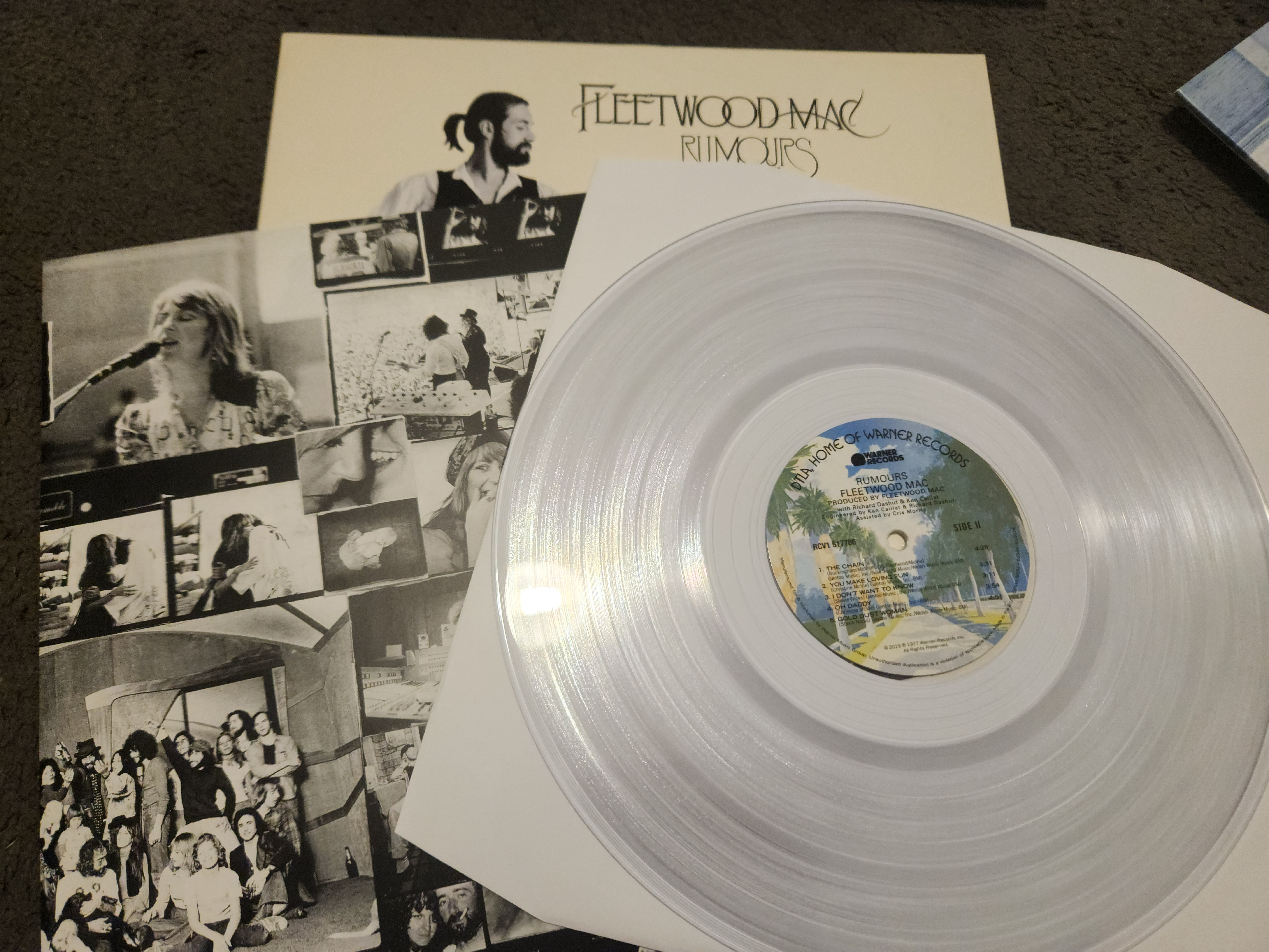 FS: FLEETWOOD MAC - RUMOURS LP - CLEAR VINYL