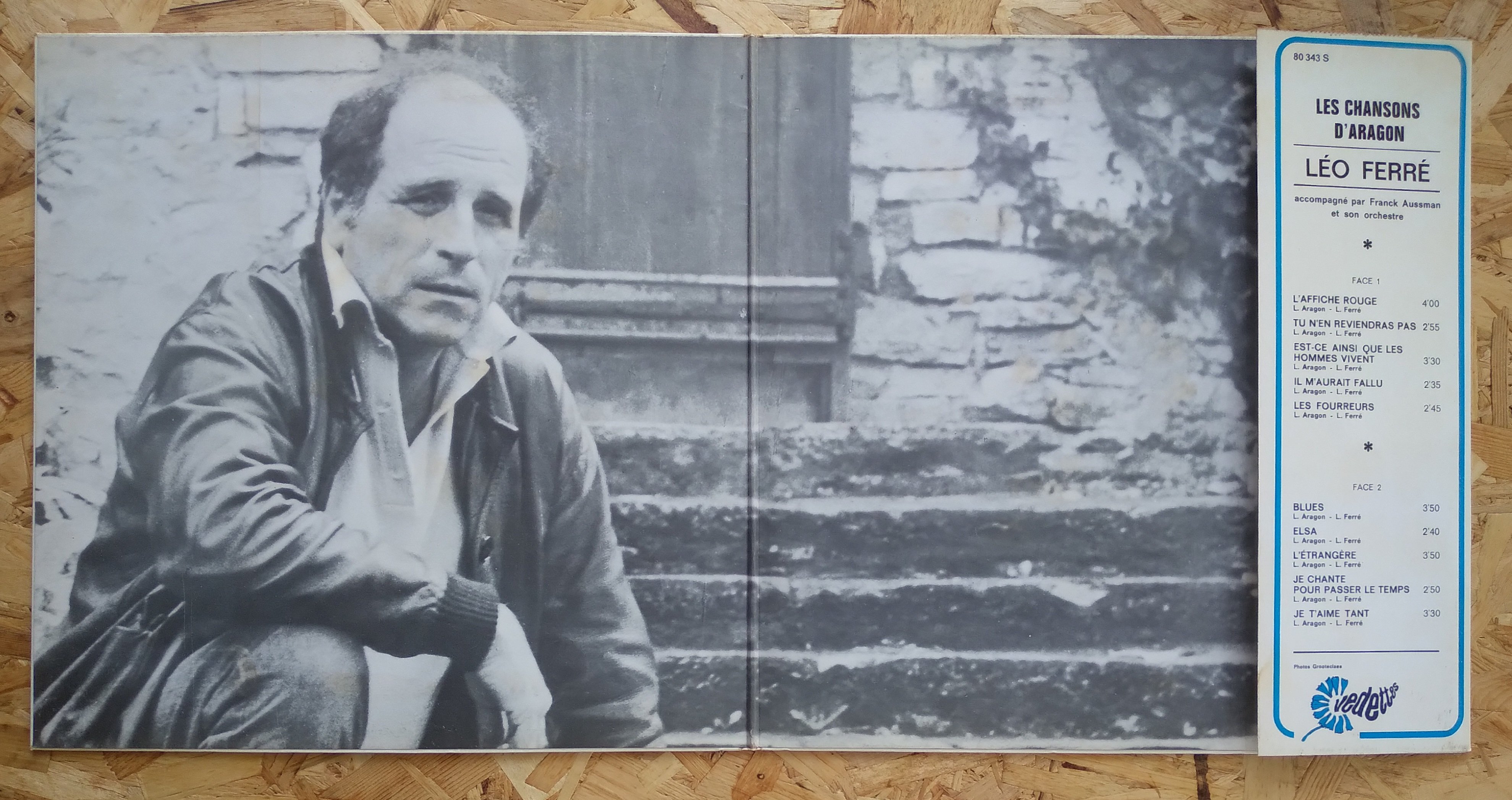 Leo Ferre 3 LP Vinyl Records French Rock Pop ﻿ Vinyl, CD, and Bluray