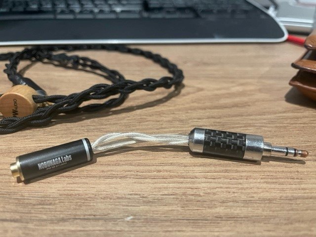 PW Audio 1960's 4 wire 2 pin 2.5mmcable + 2.5 to 3.5 adaptor