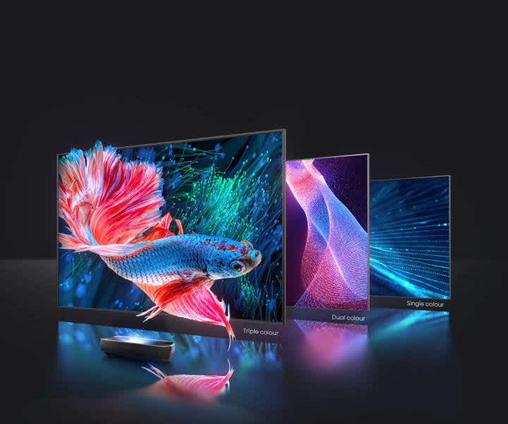 Hisense L9G 4K Trichroma laser tv with 100 inch ALR screen