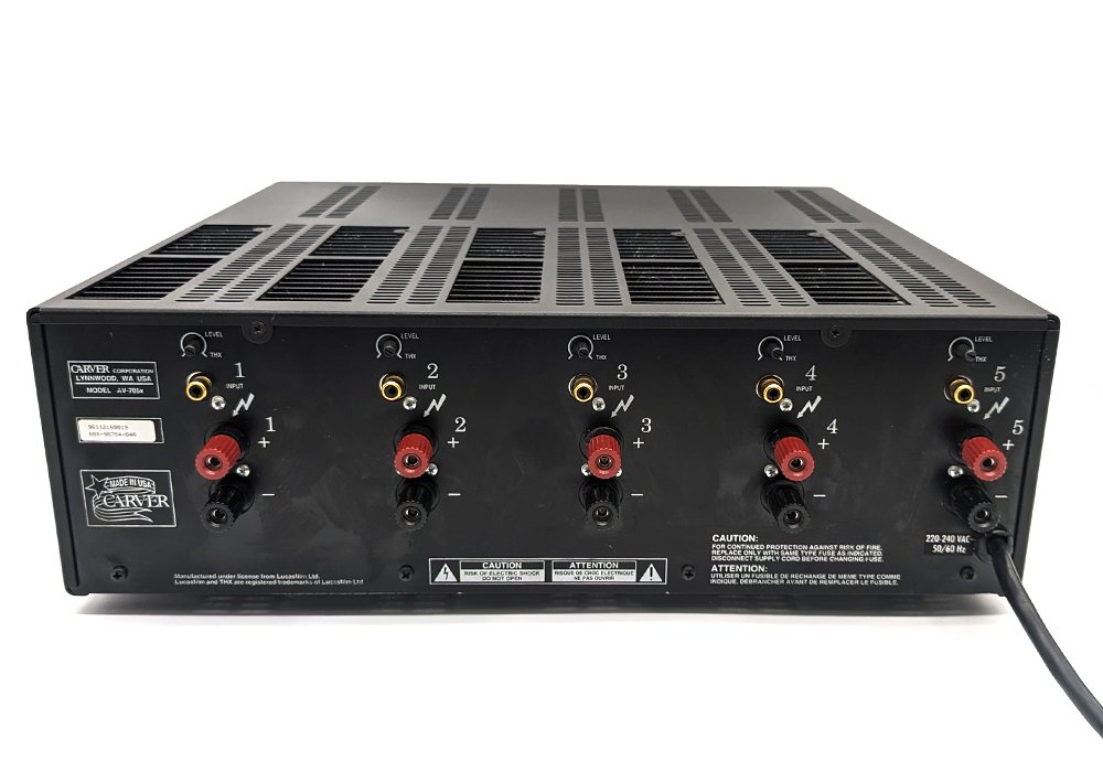 CarverAV-705x Five Channel Power Amplifier - Commercial Classifieds ...