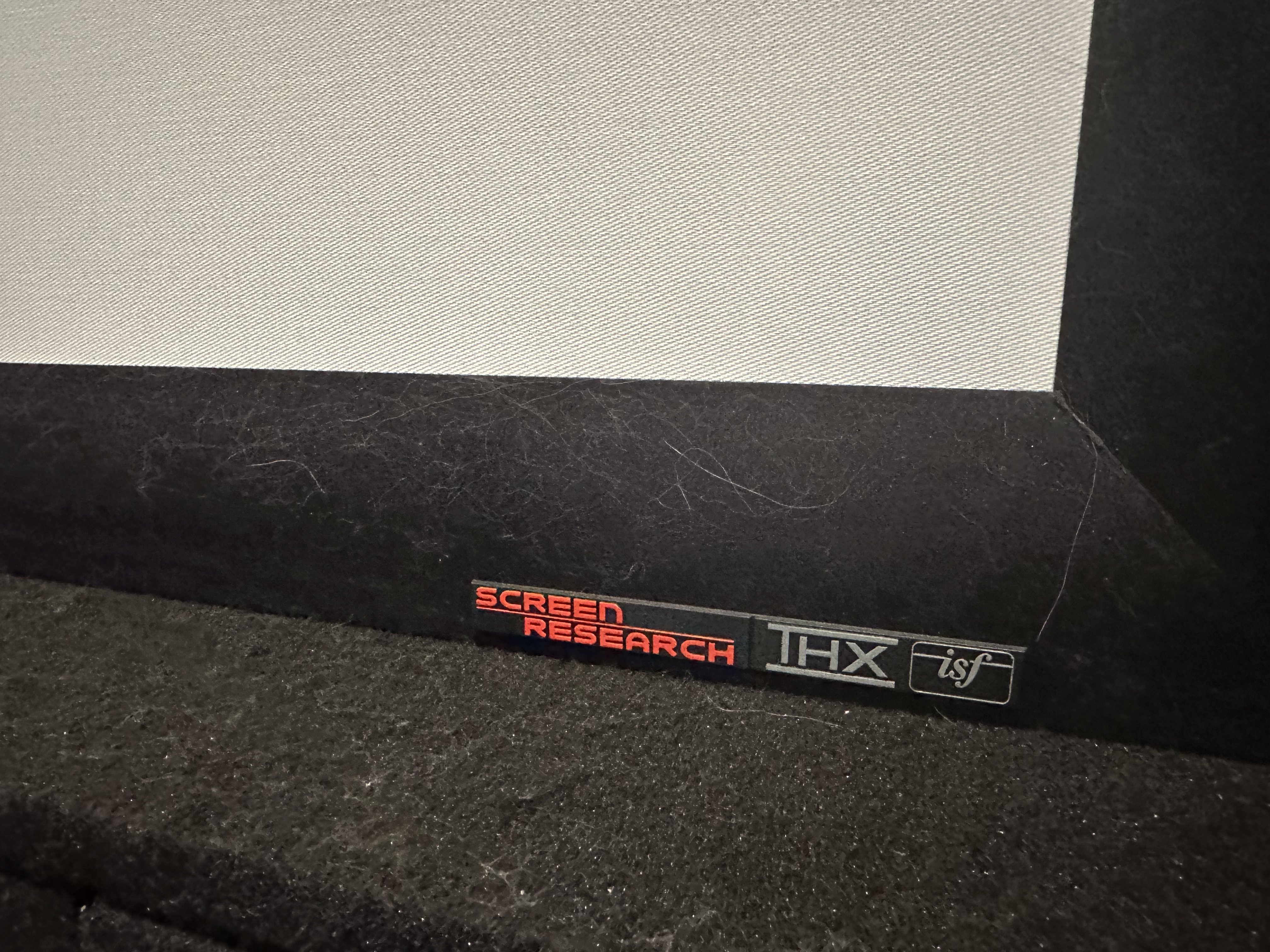 Screen Research 92" inch Diagonal THX ISF Projection Screen