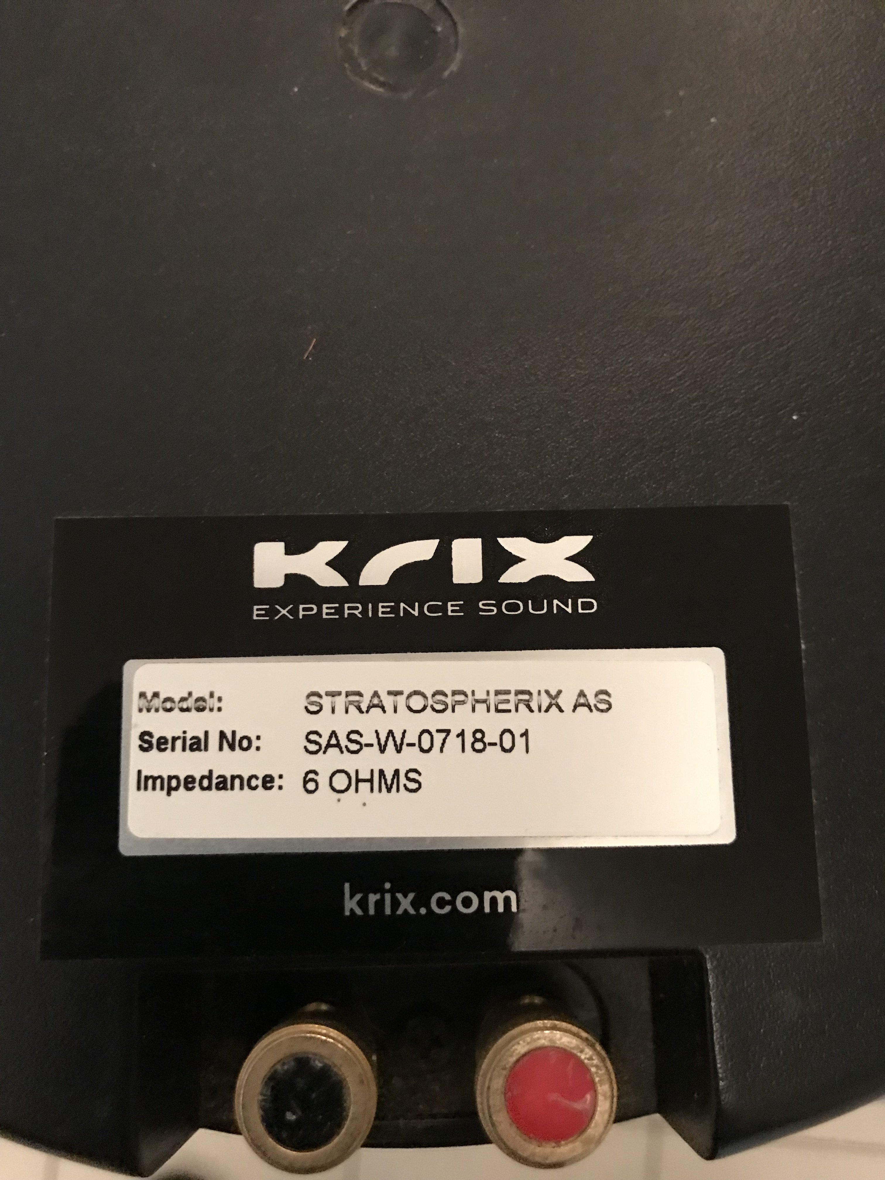 Krix IC-80 Stratospherix AS x 4 (White speaker grills)