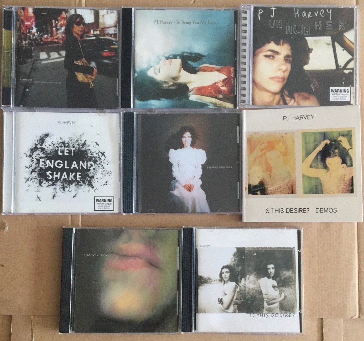 PJ Harvey Lot Of 8 CD's