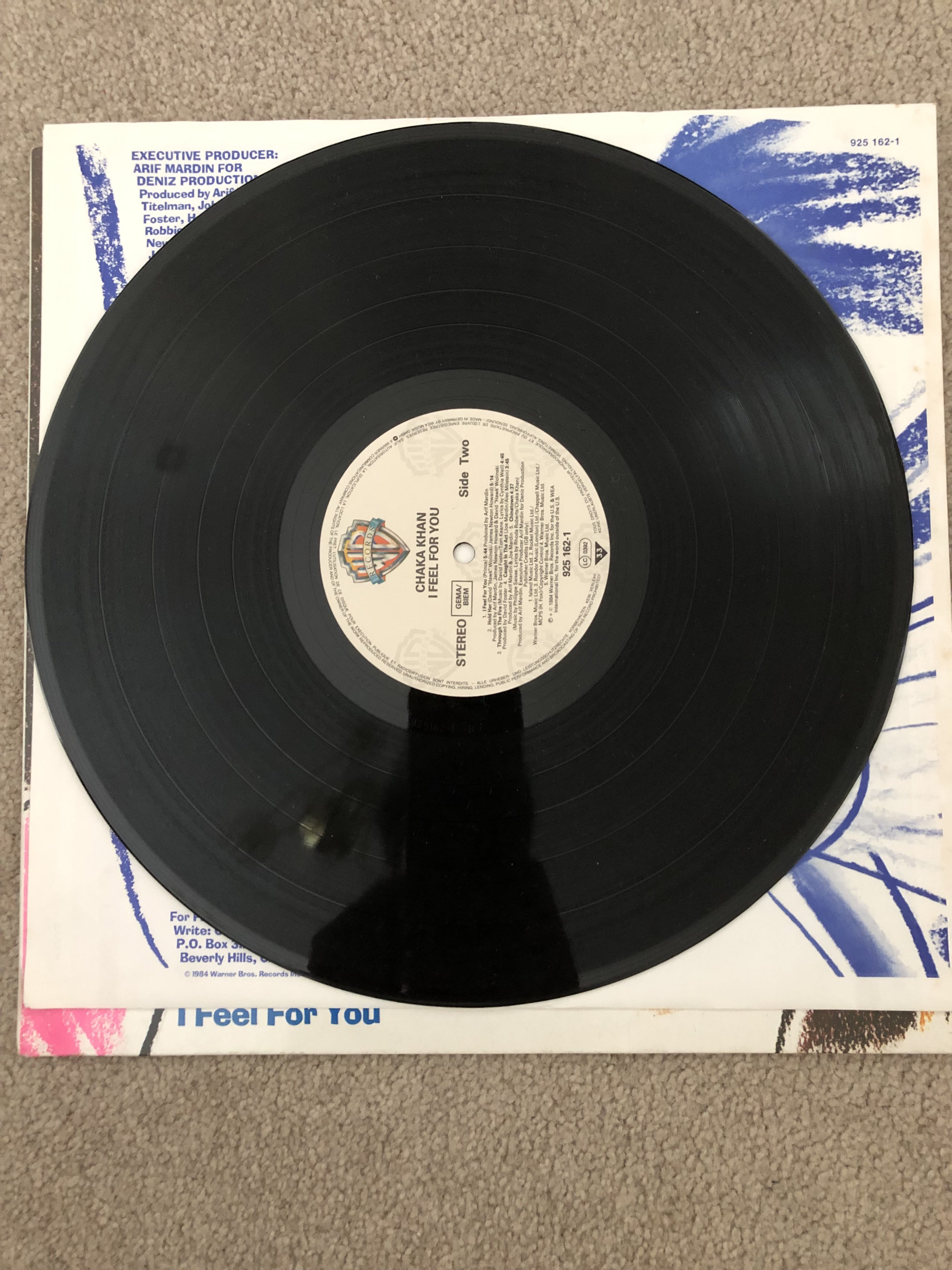 Chaka Khan - I Feel For You 1984 LP Vinyl Record