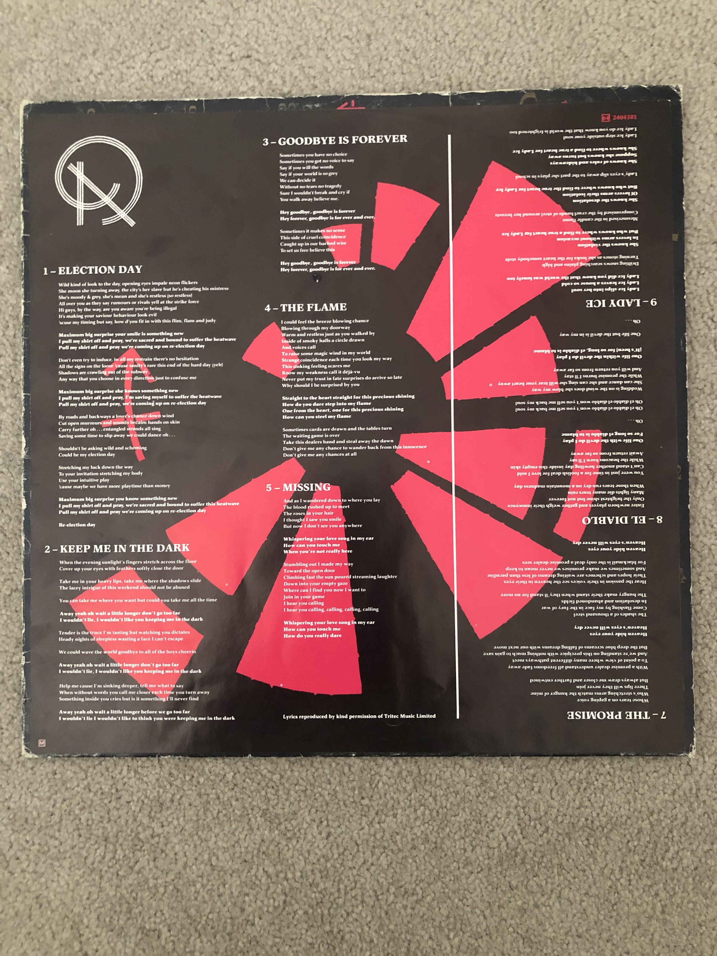 Arcadia - So Red The Rose LP Vinyl Record