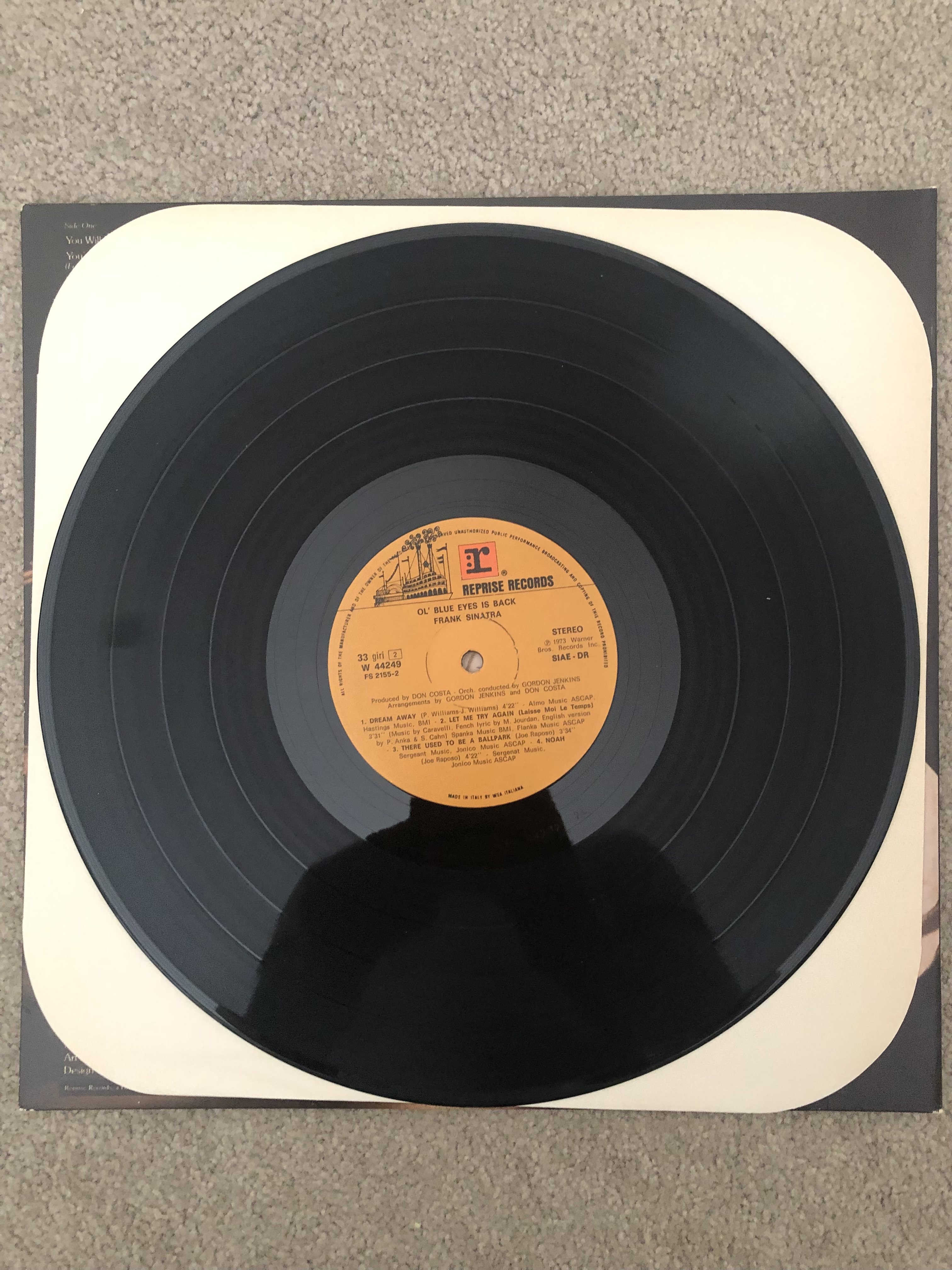 Frank Sinatra - Ol’ Blue Eyes Is Back LP Vinyl Record