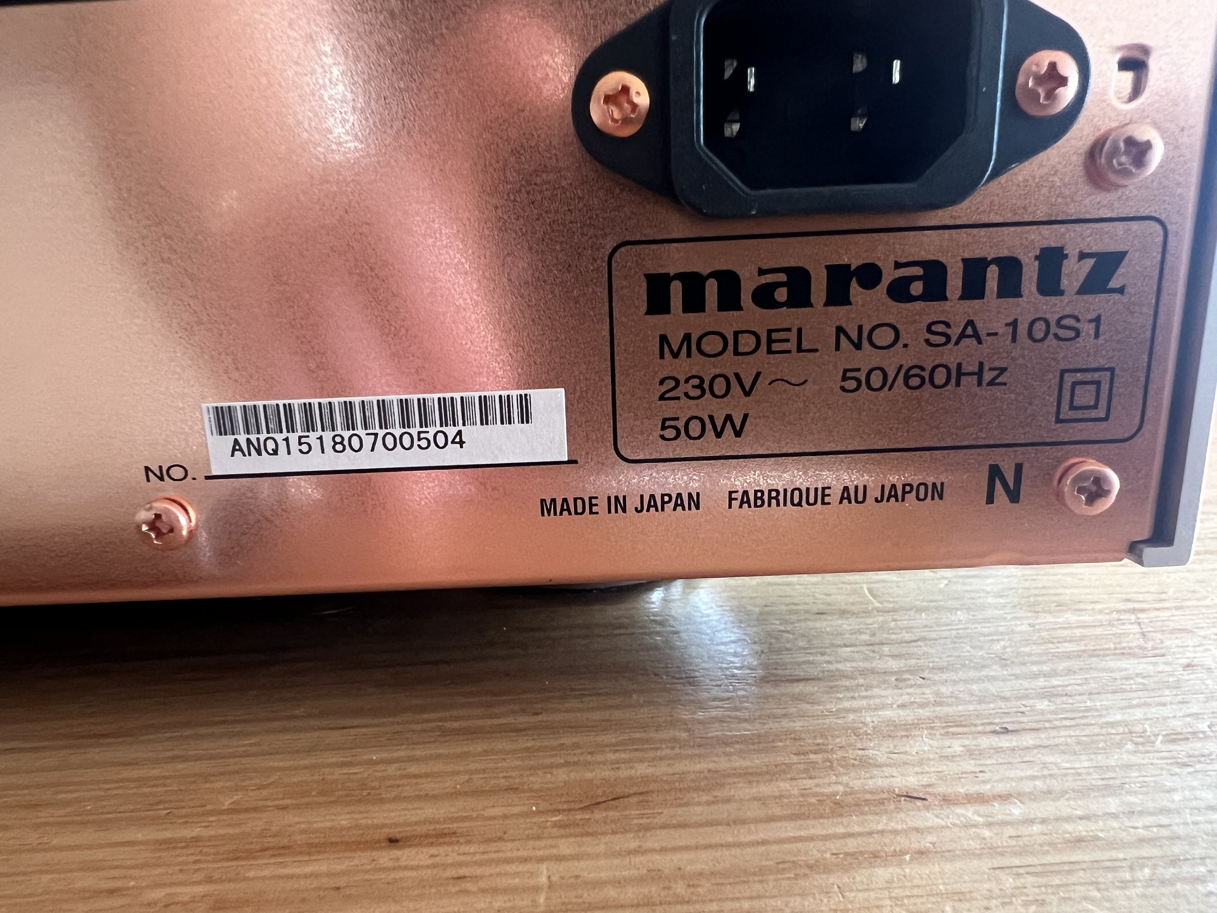 Marantz SA10S1 SACD/CD Player