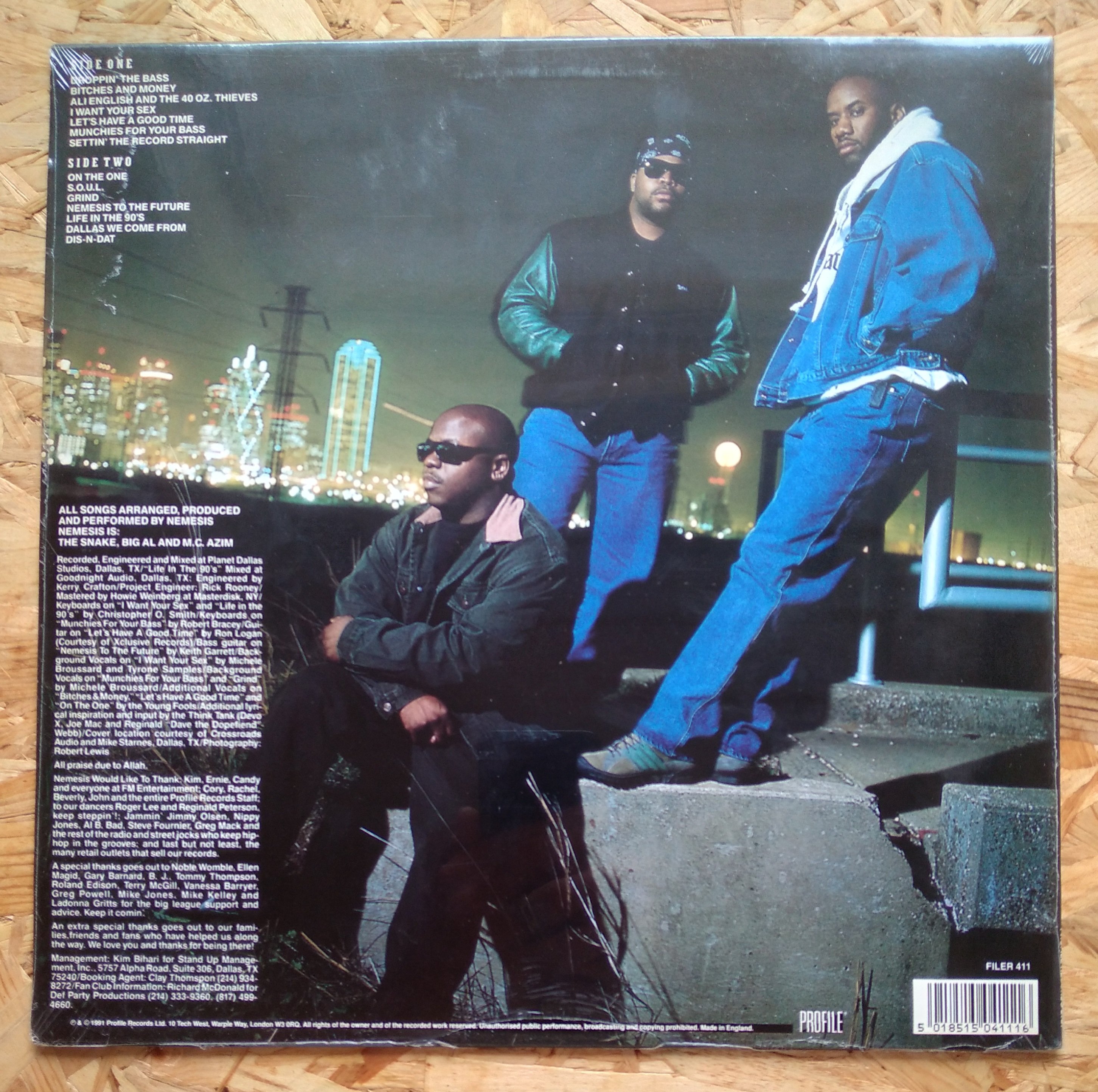 UK hip-hop Nemesis, 'Munchies for your bass' SEALED vinyl LP