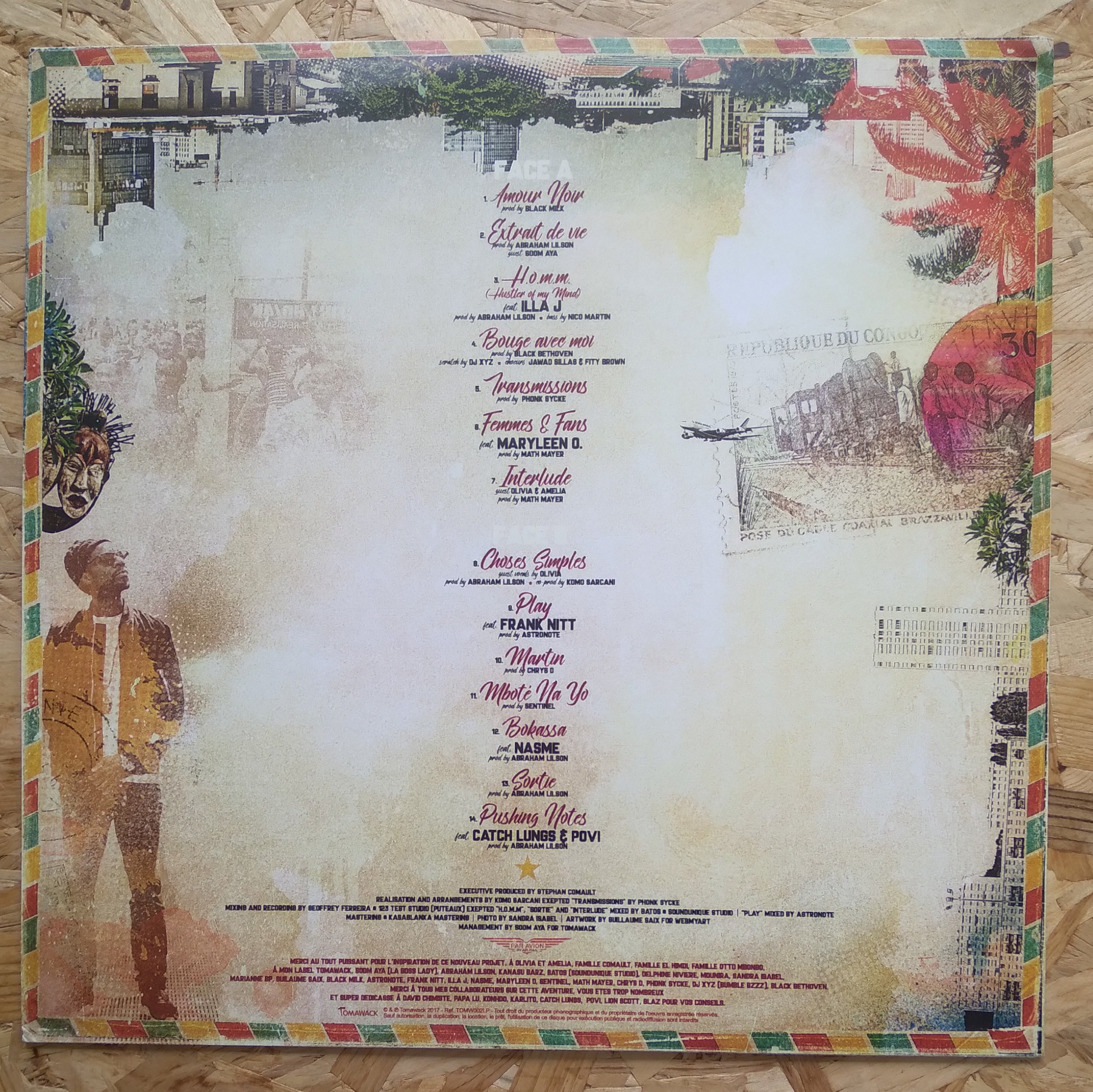 Komo Sarcani, 'Amor Noir' French hip-hop vinyl LP