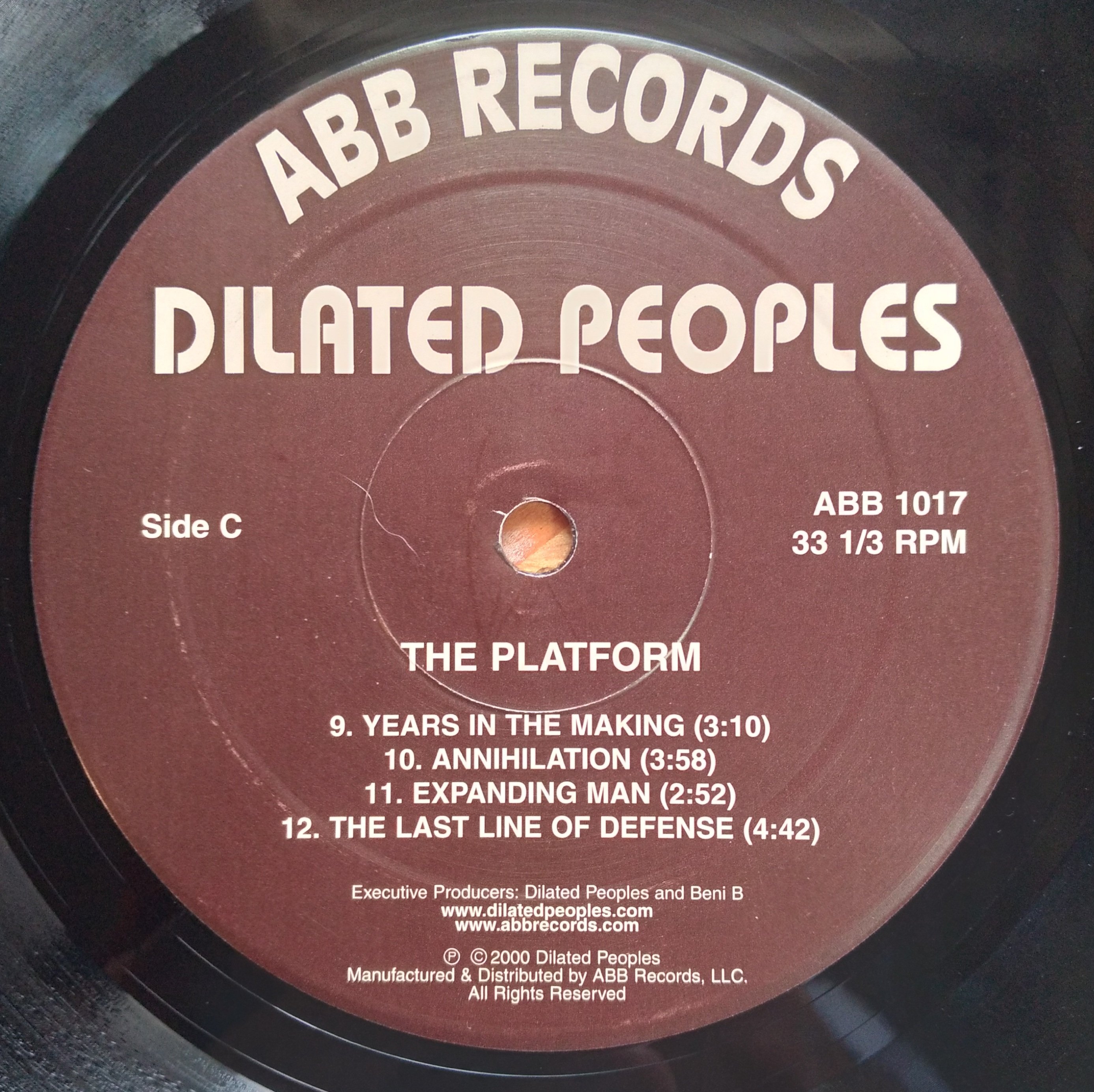 Dialated Peoples, 'The Platform', US hip-hop Vinyl LP