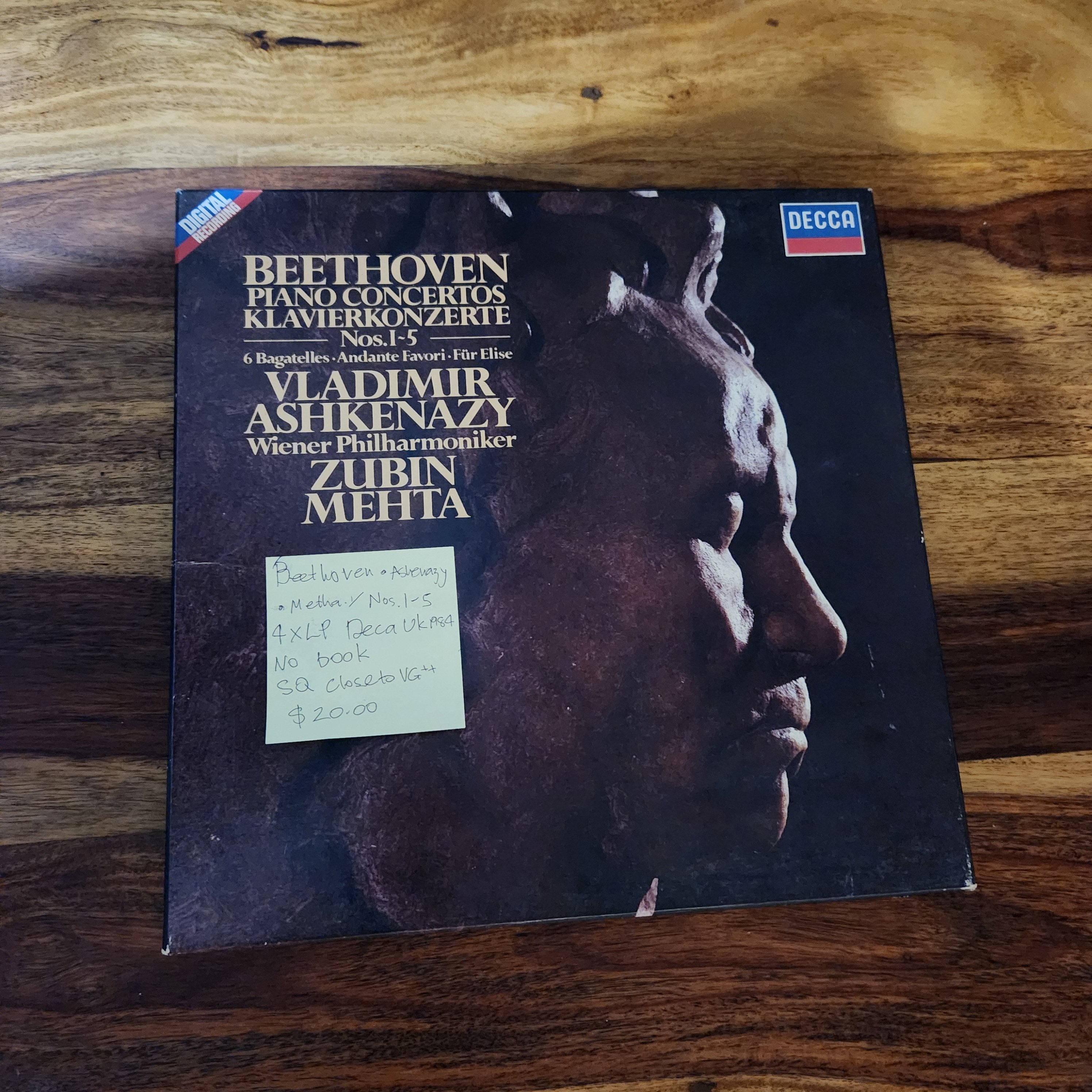 BEETHOVEN ○ ASHKENAZY ○ METHA/ Piano Concertos.s 1-5