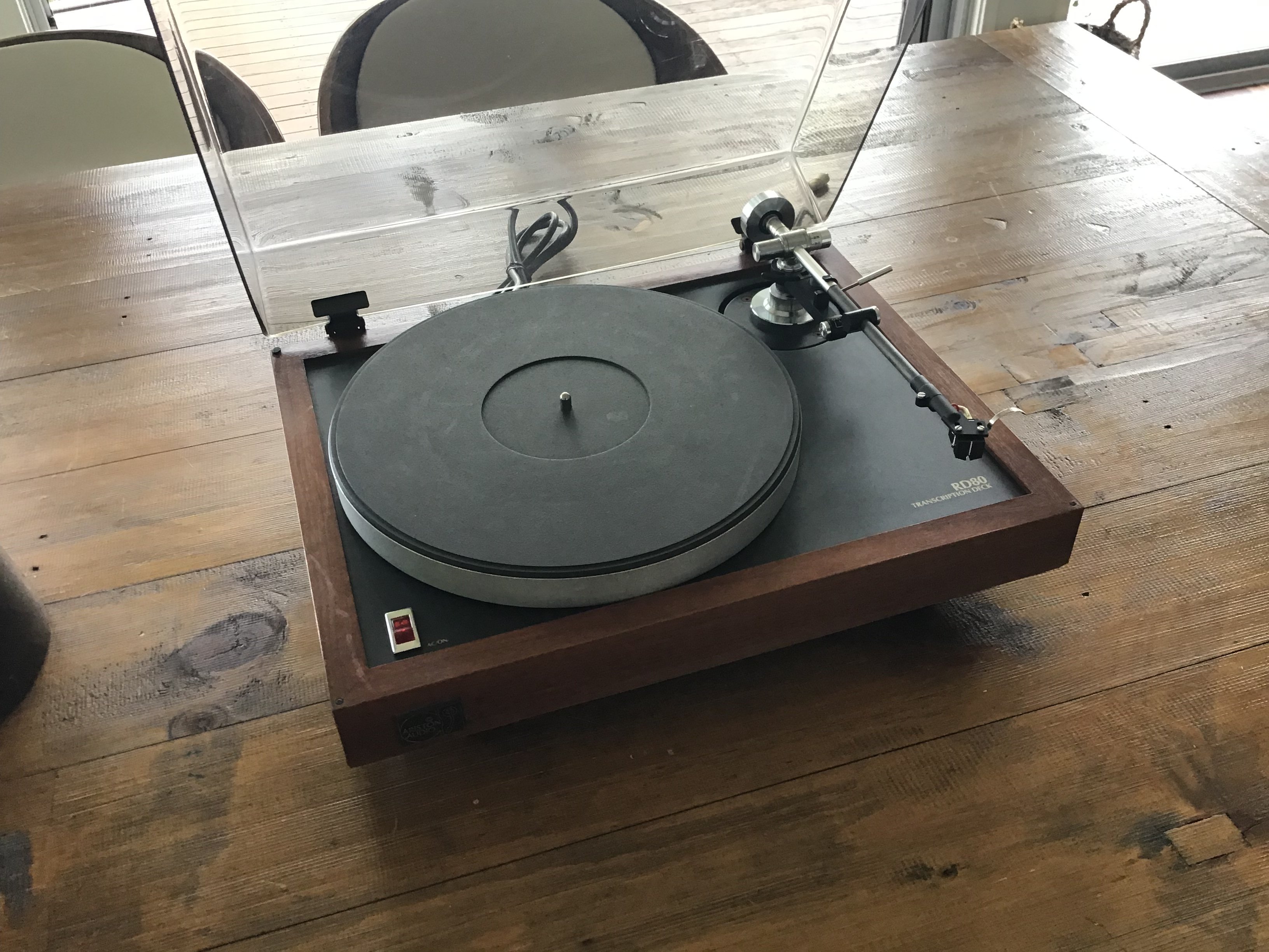 Rd80 SOLD ELSEWHERE: Ariston Audio RD80 Transcription Deck, Micro Seiki ...