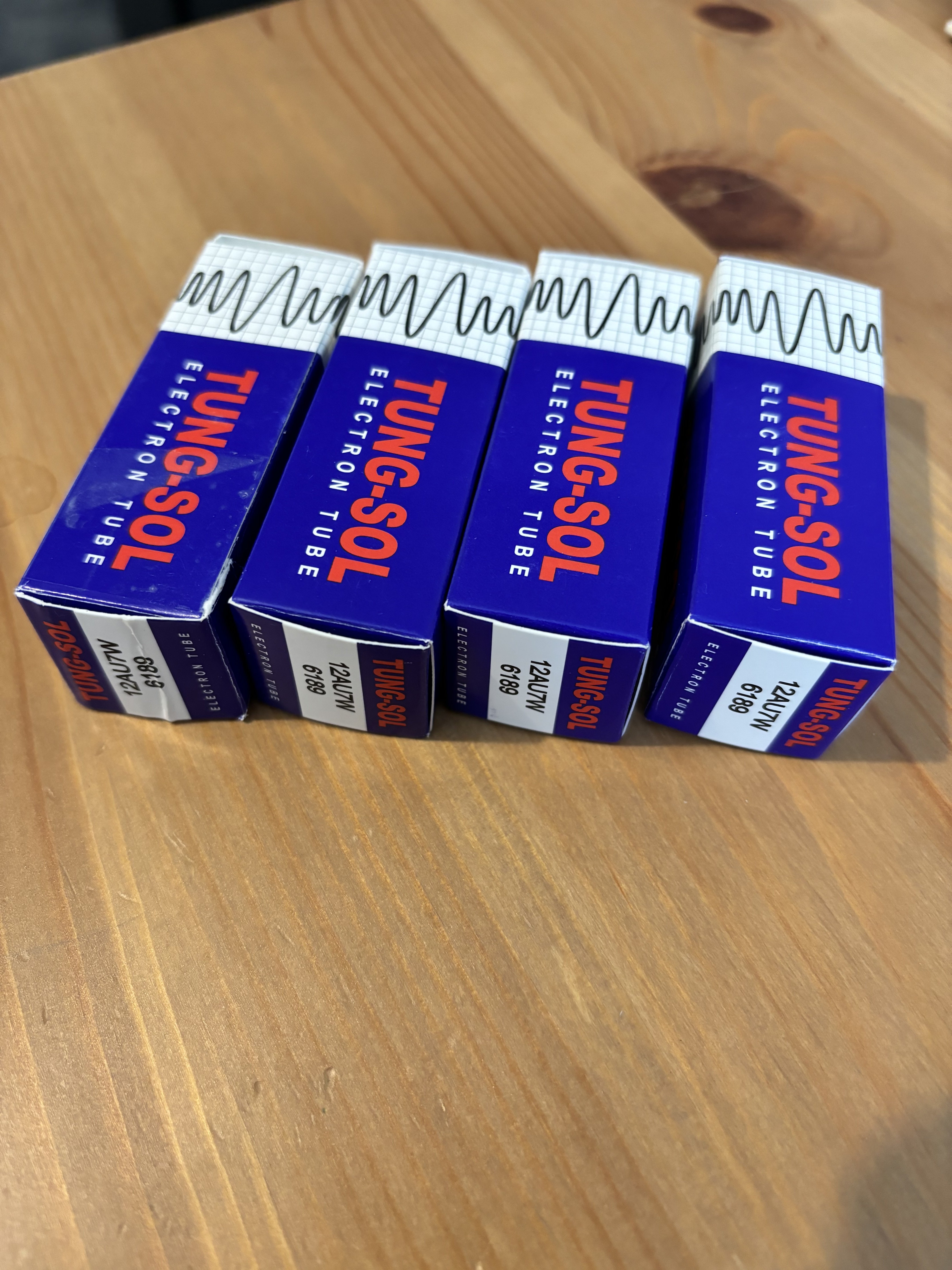 Tung-Sol 12AU7W x 4 (Brand new, unused)