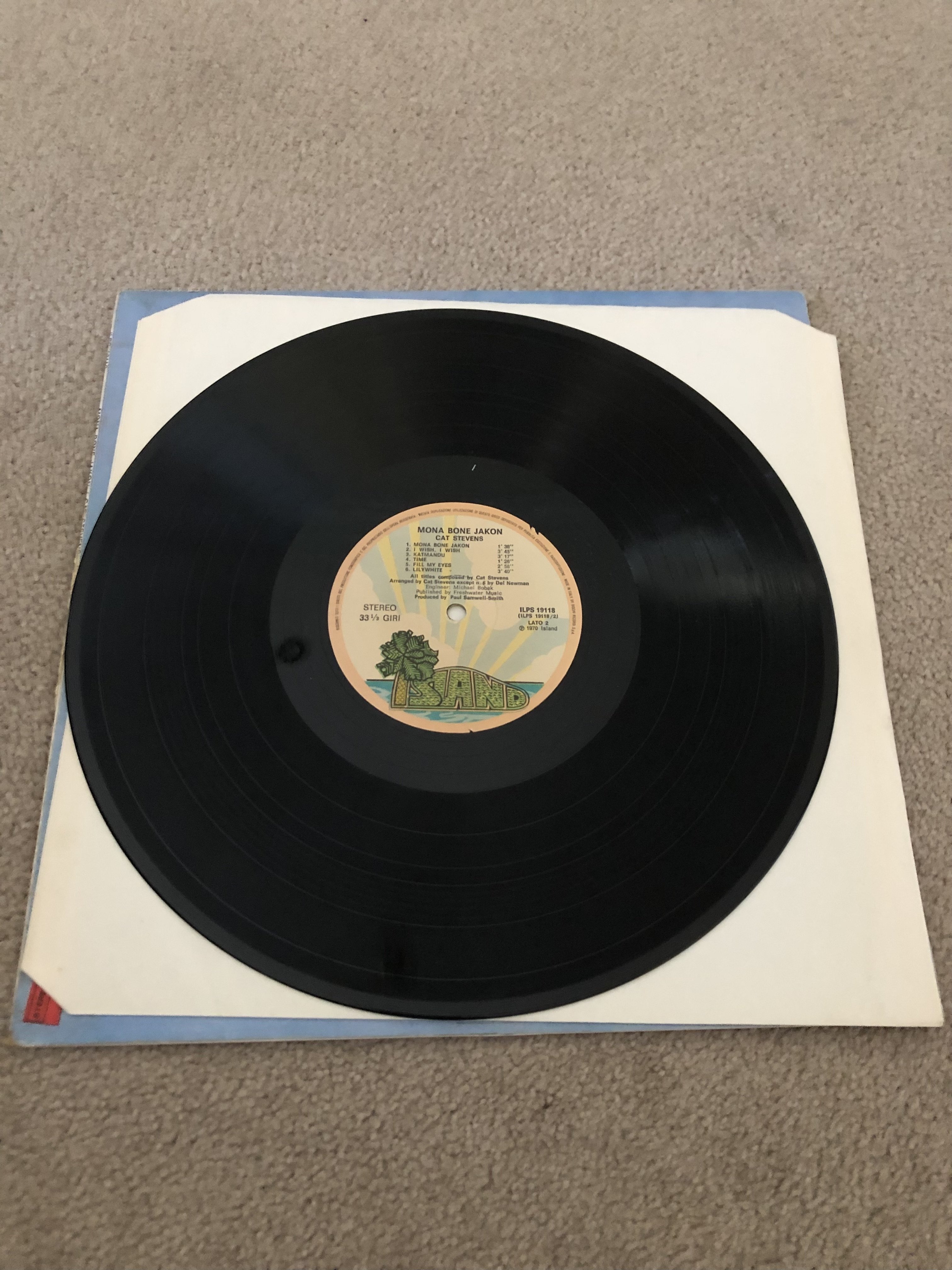 Cat Stevens - Mona Bona Jakon LP Vinyl Record