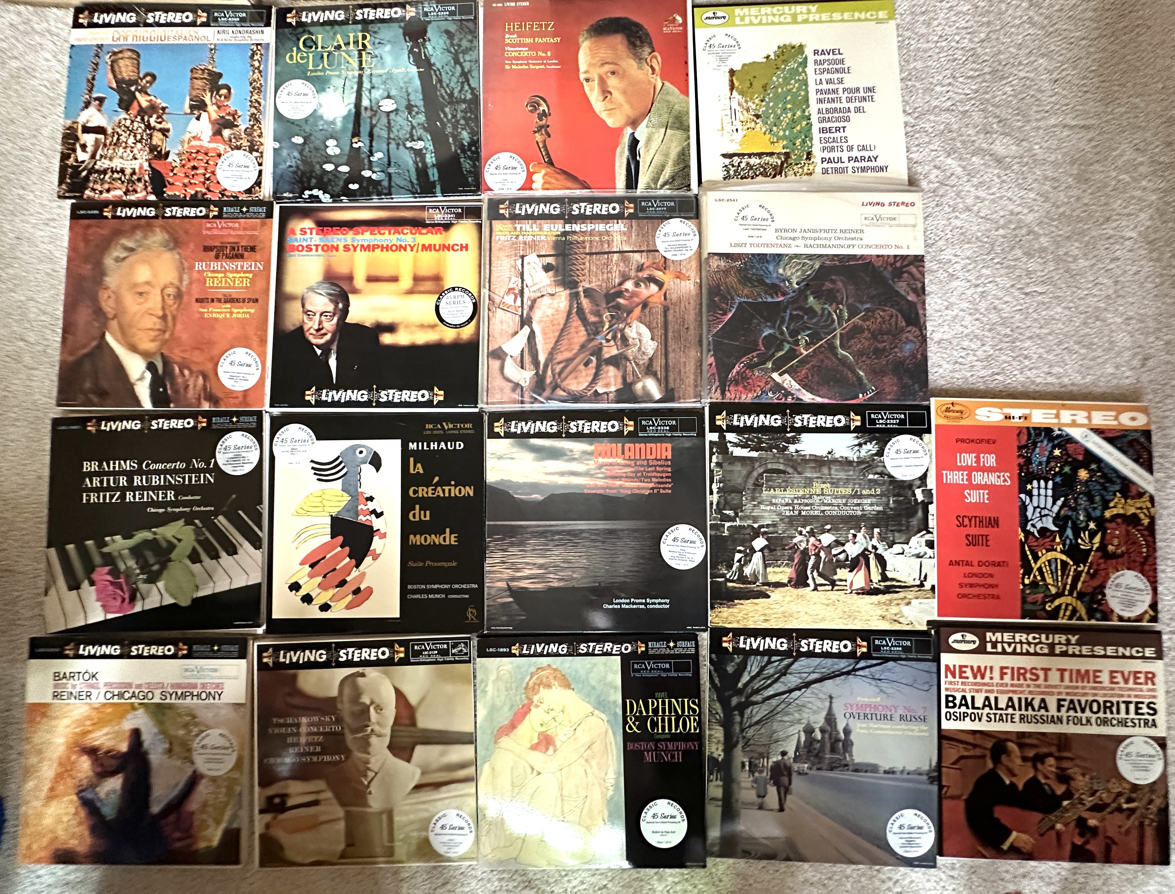 18 sets Living Stereo 45RPM Classical LP