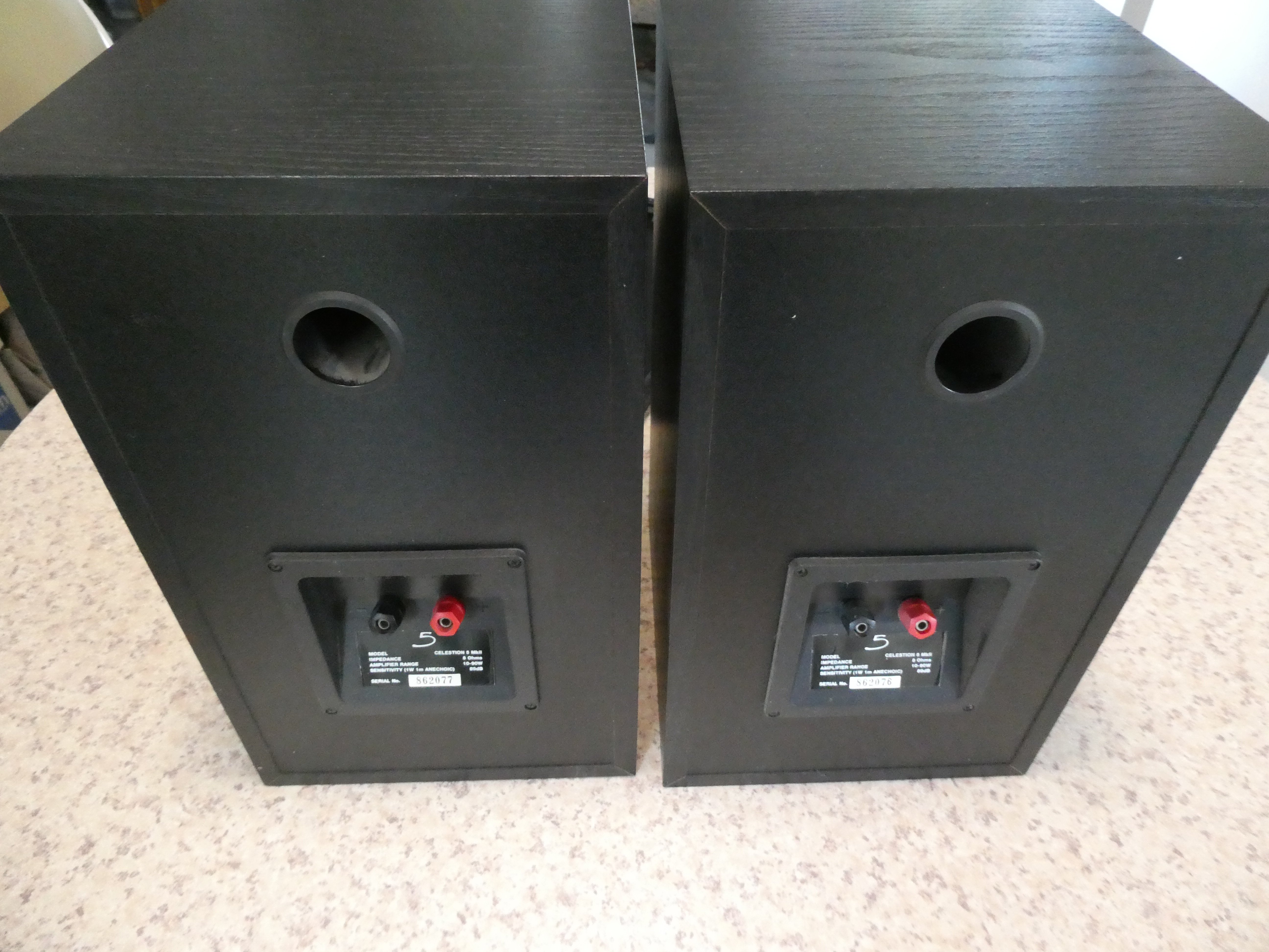 Celestion 5 bookshelf speakers.