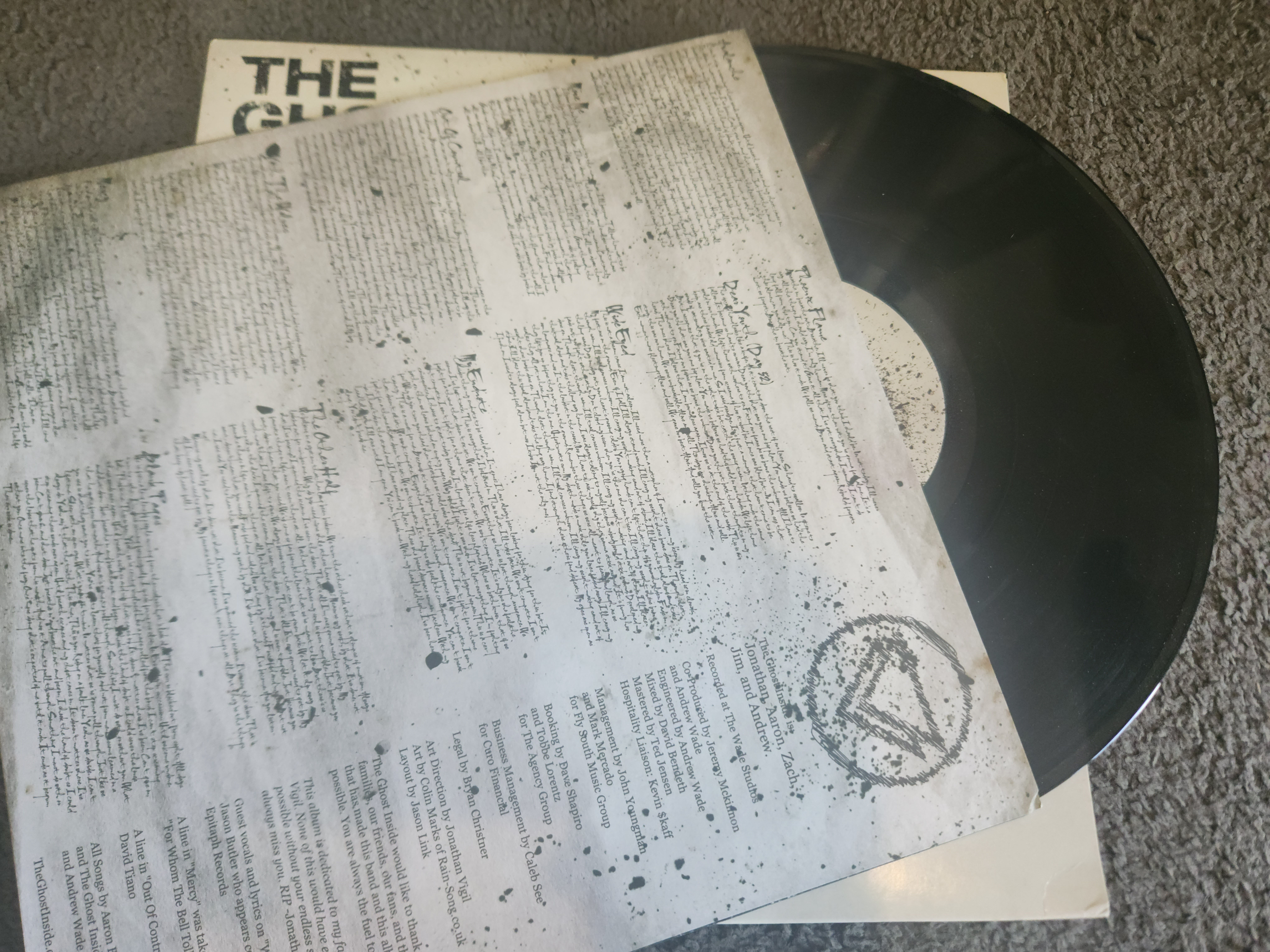 FS: THE GHOST INSIDE - DEAR YOUTH LP