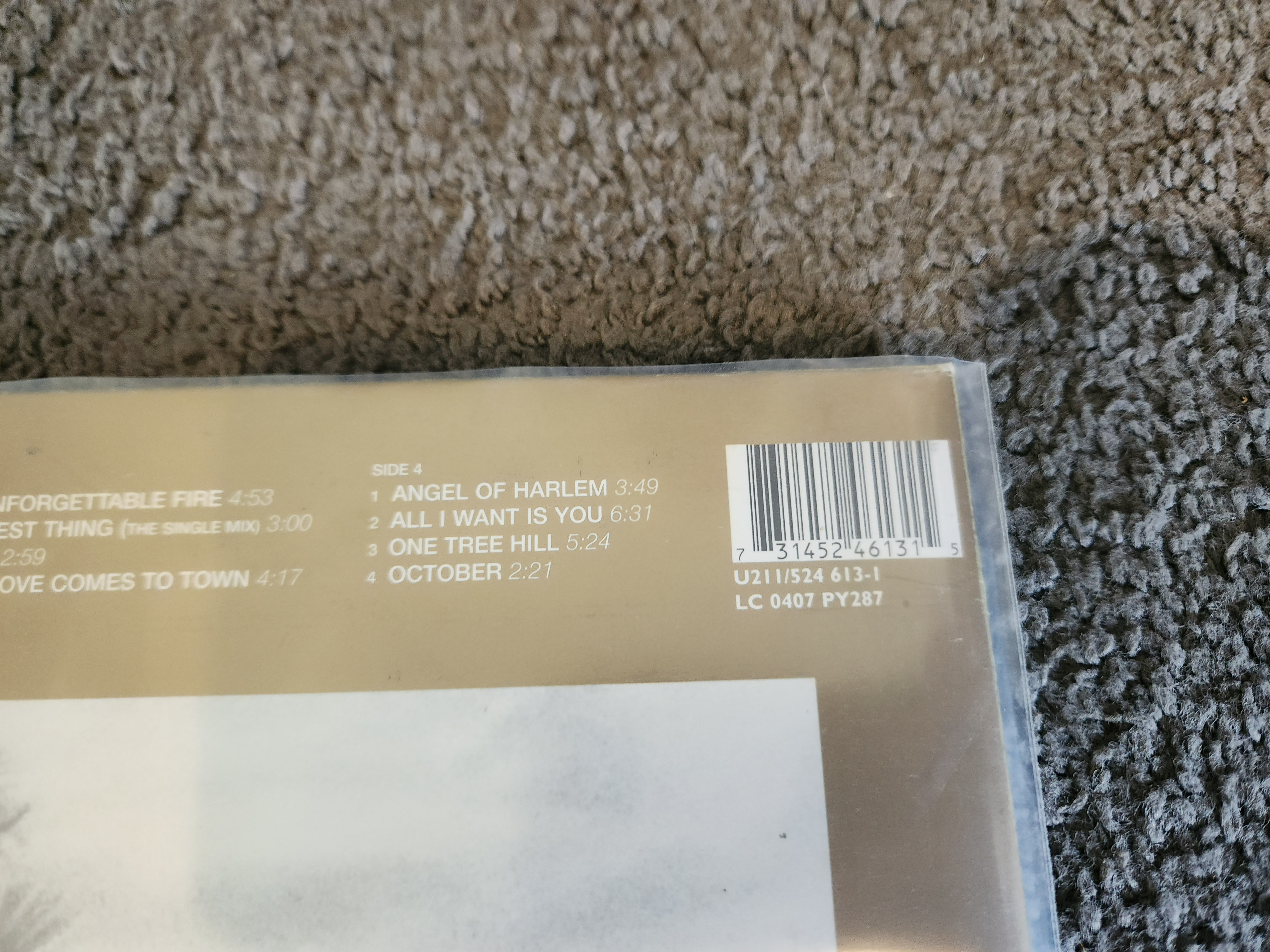 FS: U2 - BEST OF 1980-1990 2LP - ORIGINAL 1998 PRESS