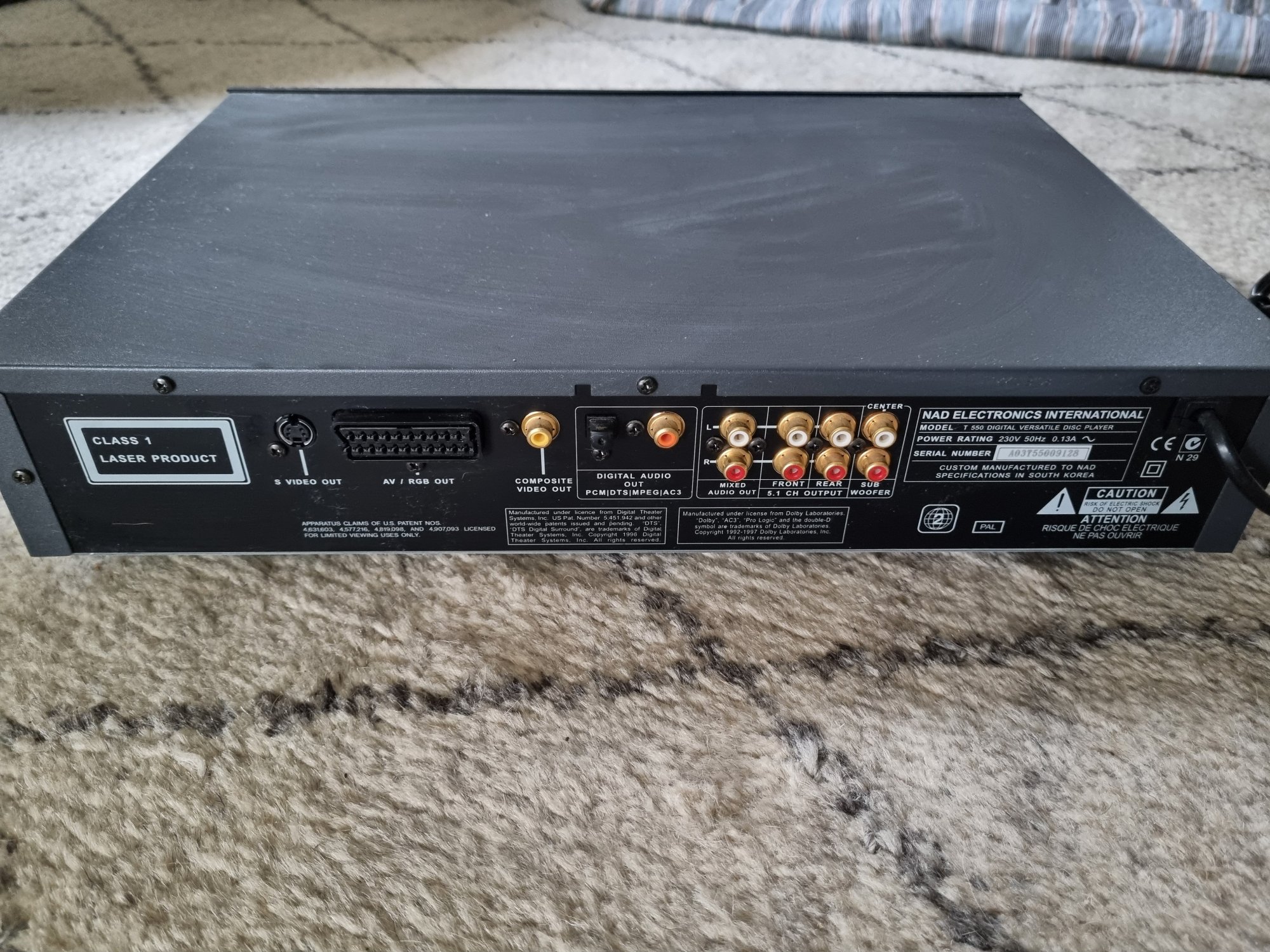 NAD T550 DVD/VIDEO CD/CD Player ﻿ Stereo, Home Cinema, Headphones Components