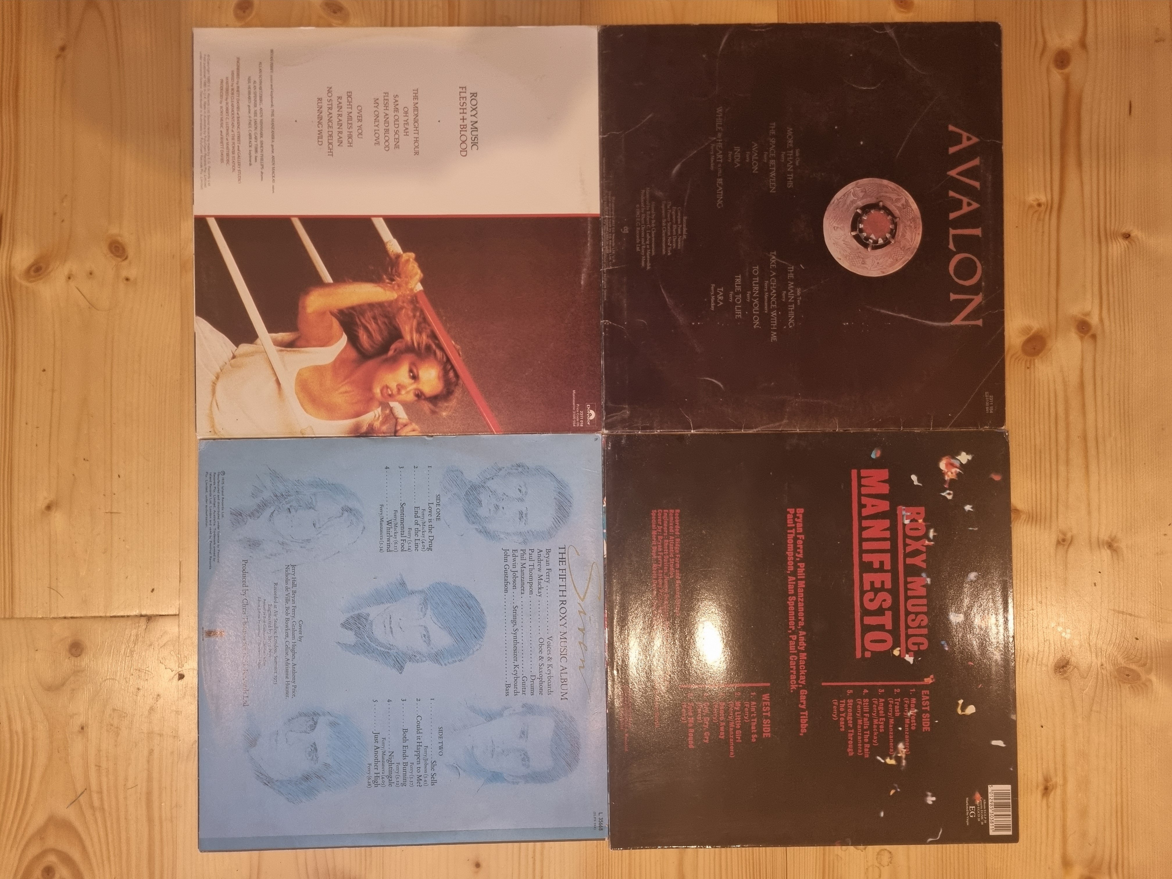 Roxy Music x 4 Vinyl