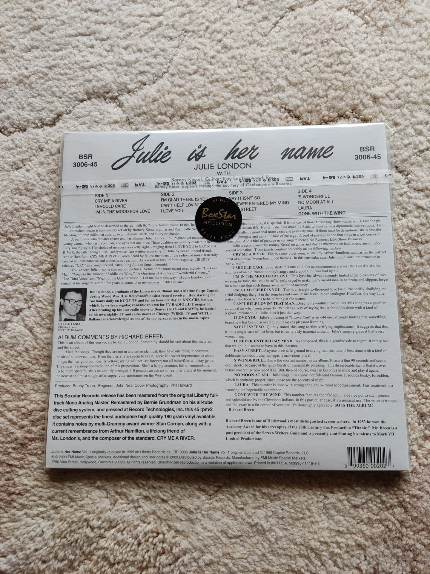 Julie London - Julie Is Her Name 2x45rpm Vinyl