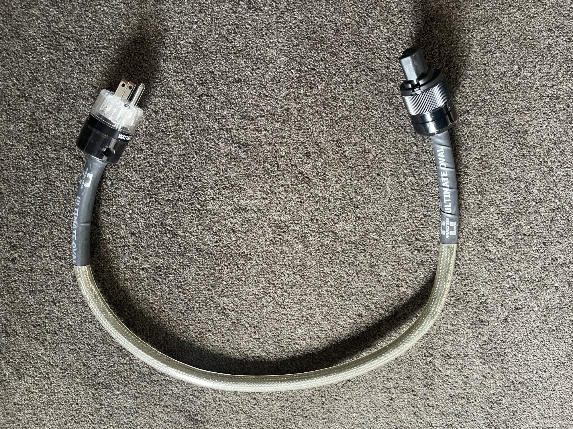 Analysis Plus Ultimate Oval Power Cable 83cm ﻿ HiFi and Cinema Cables