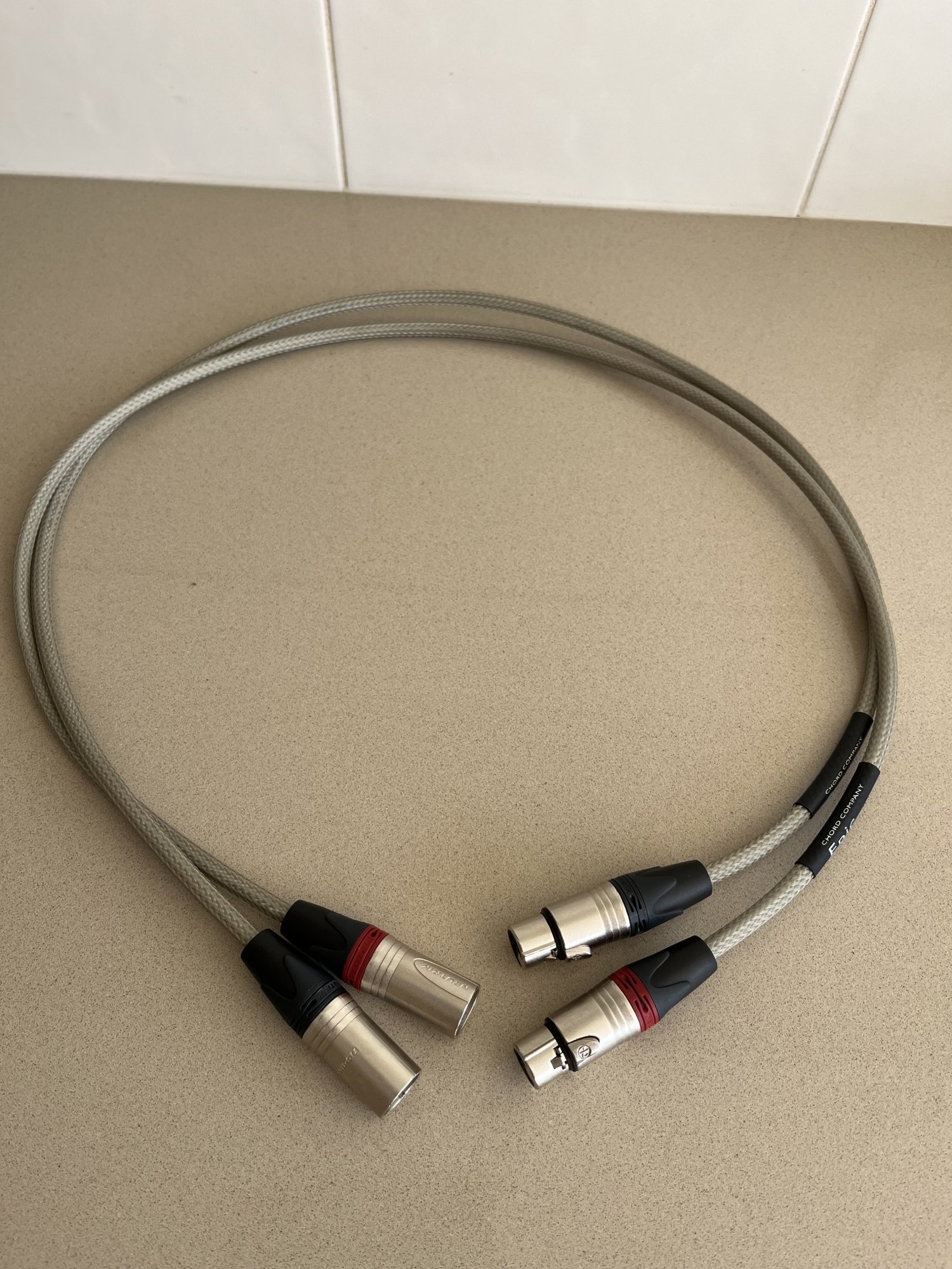 Chord Epic XLRs 1 metre in length ﻿ HiFi and Cinema Cables & Accessories