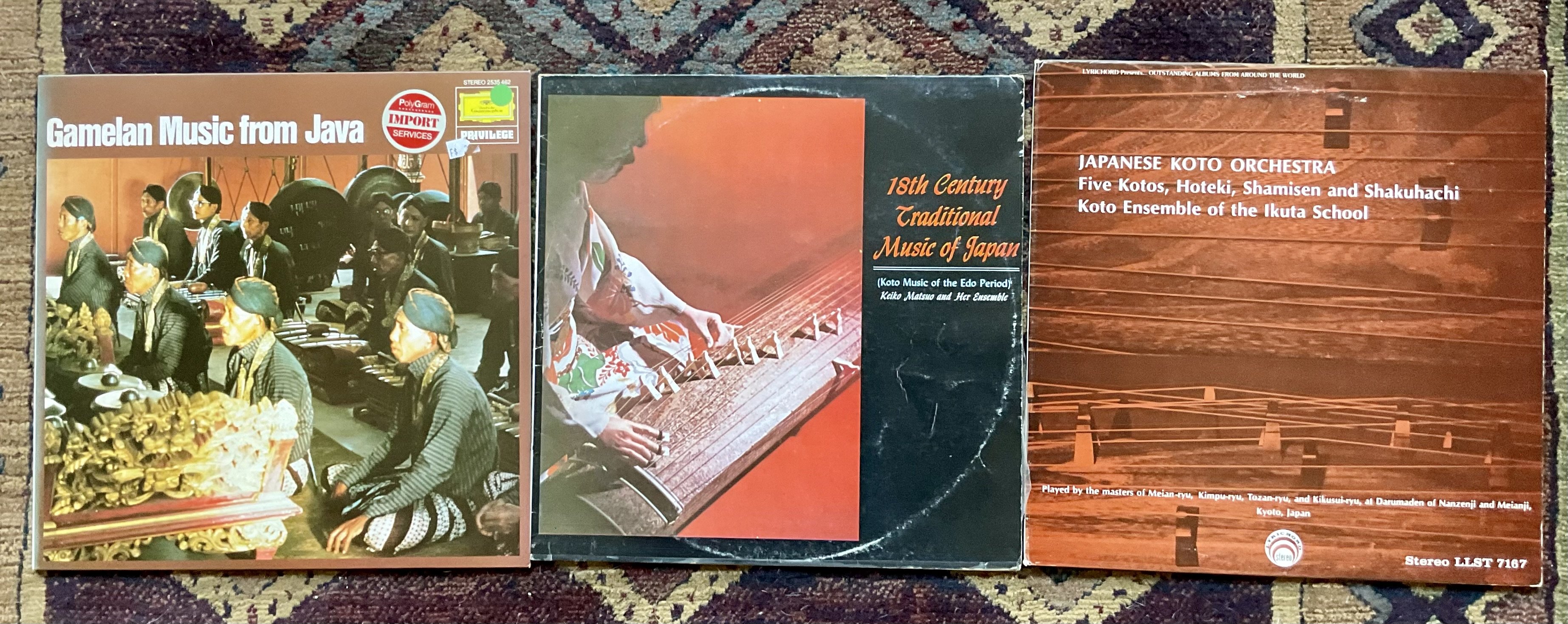 Japanese / Indonesian various vinyl x 3