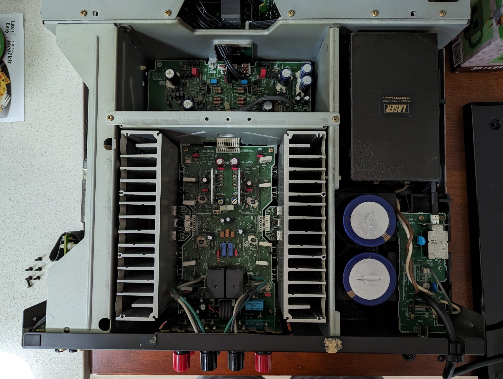 アンプ ONKYO INTGRATED AMPLIFIER ONKYO Integra A-817GTR Amplifier Silver For Repair VTG From