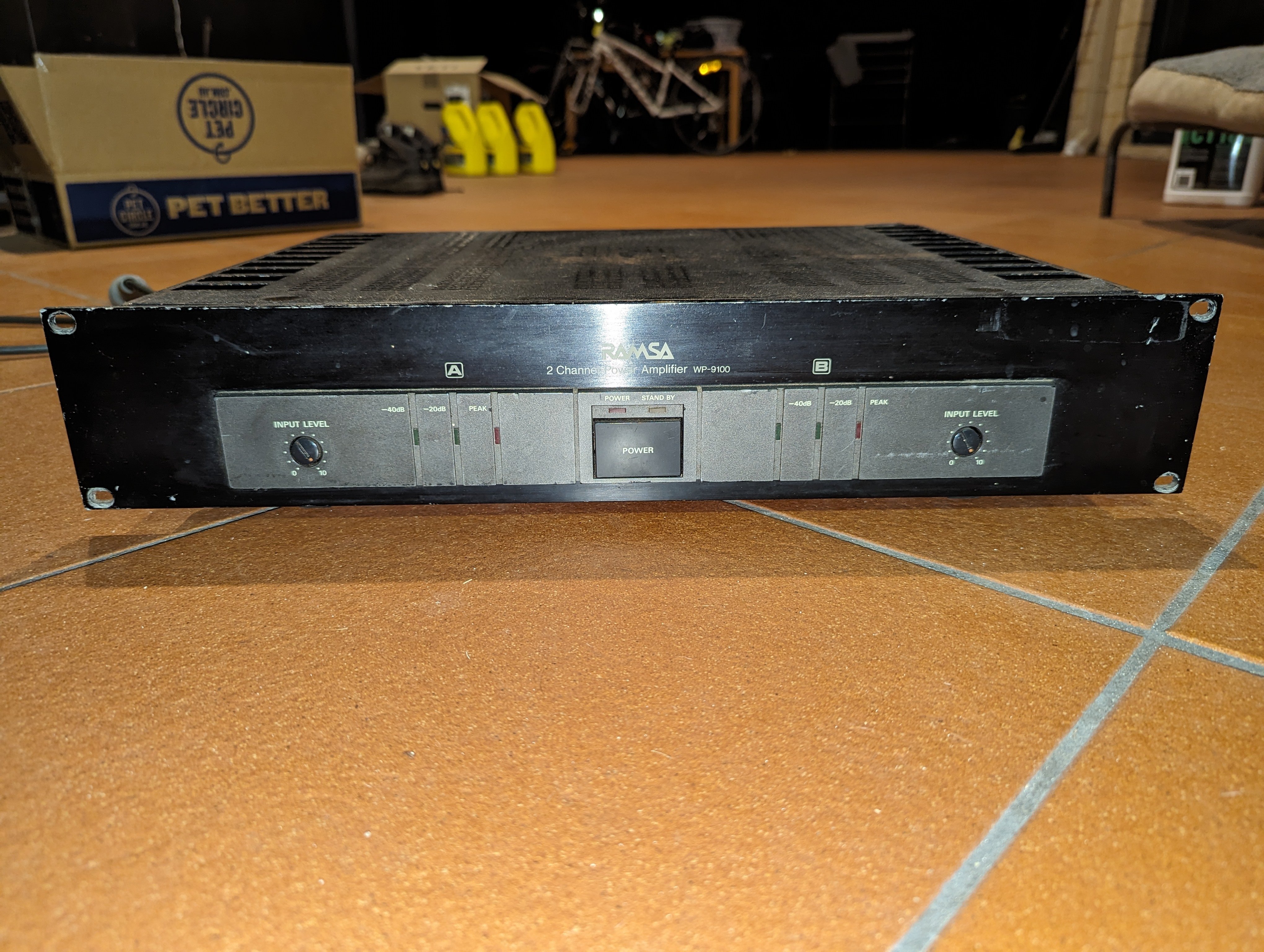 SOLD ELSEWHERE: RAMSA WP-9100 Power Amplifier - Stereo, Home