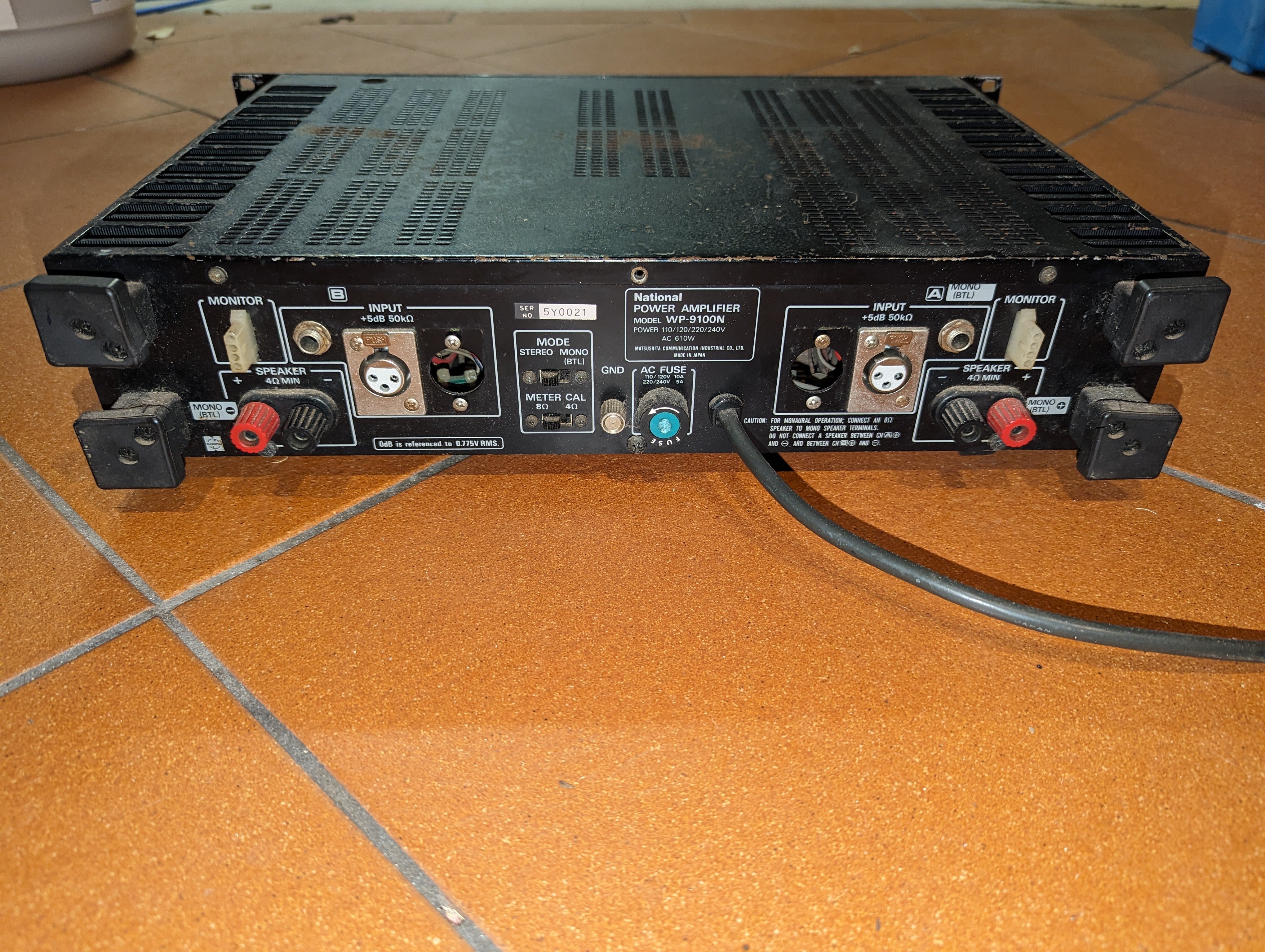 SOLD ELSEWHERE: RAMSA WP-9100 Power Amplifier - Stereo, Home