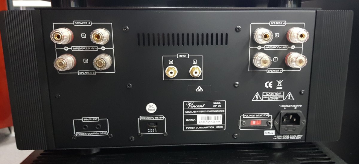 Vincent 20th anniversary SP-20 - tube hybrid power amplifier