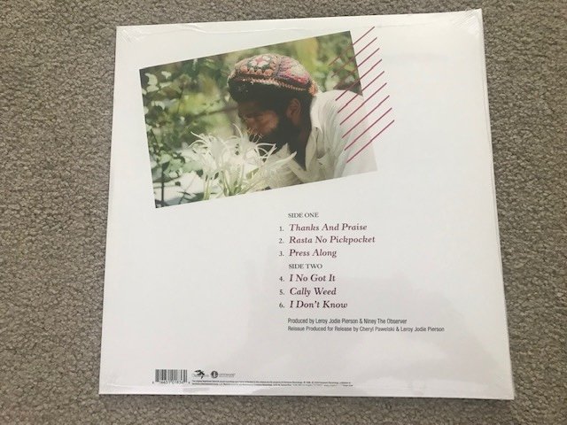 Junior Byles "Rasta No Pickpocket" Reggae Vinyl LP